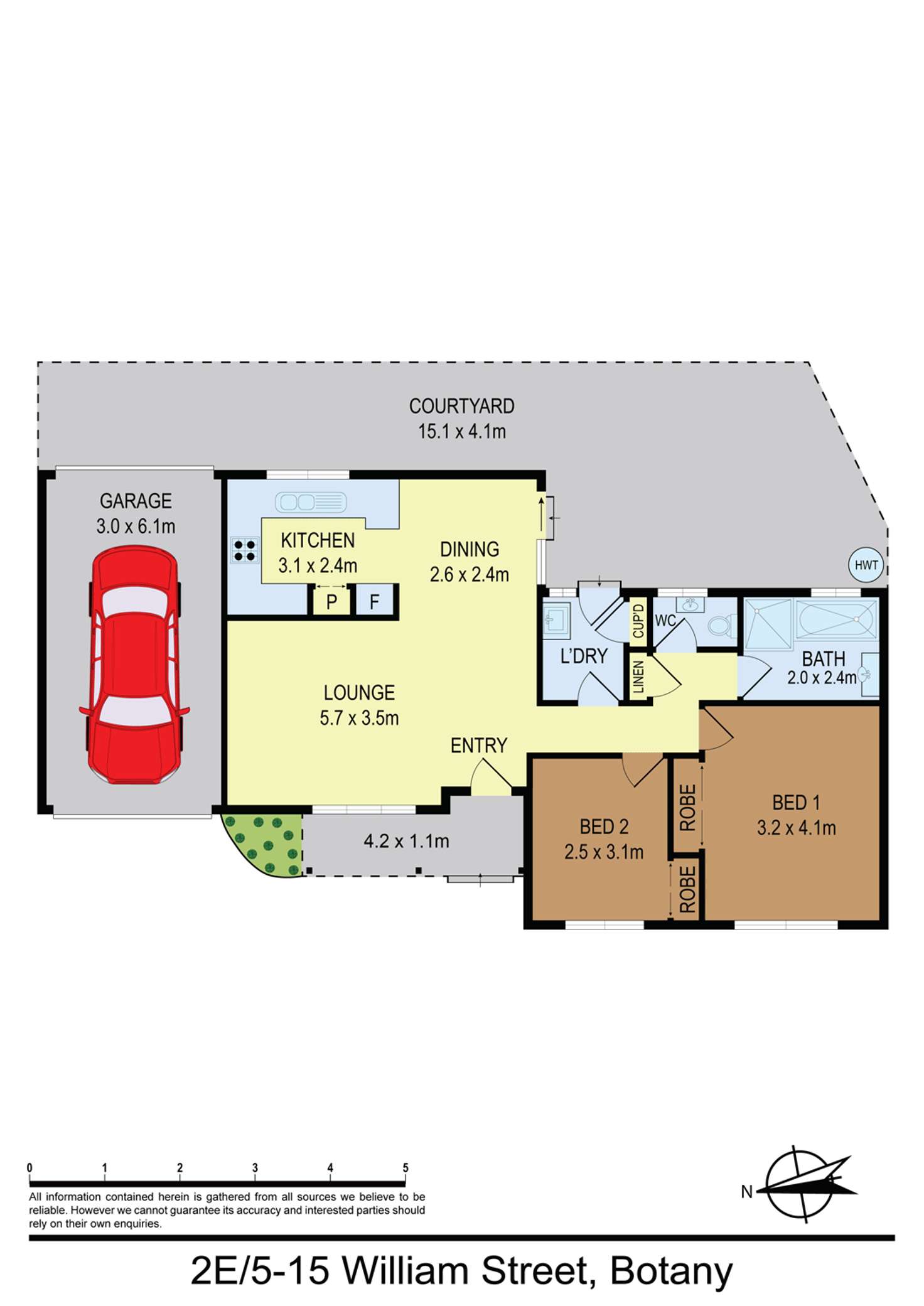 Floorplan of Homely house listing, 2E/5-15 William Street, Botany NSW 2019