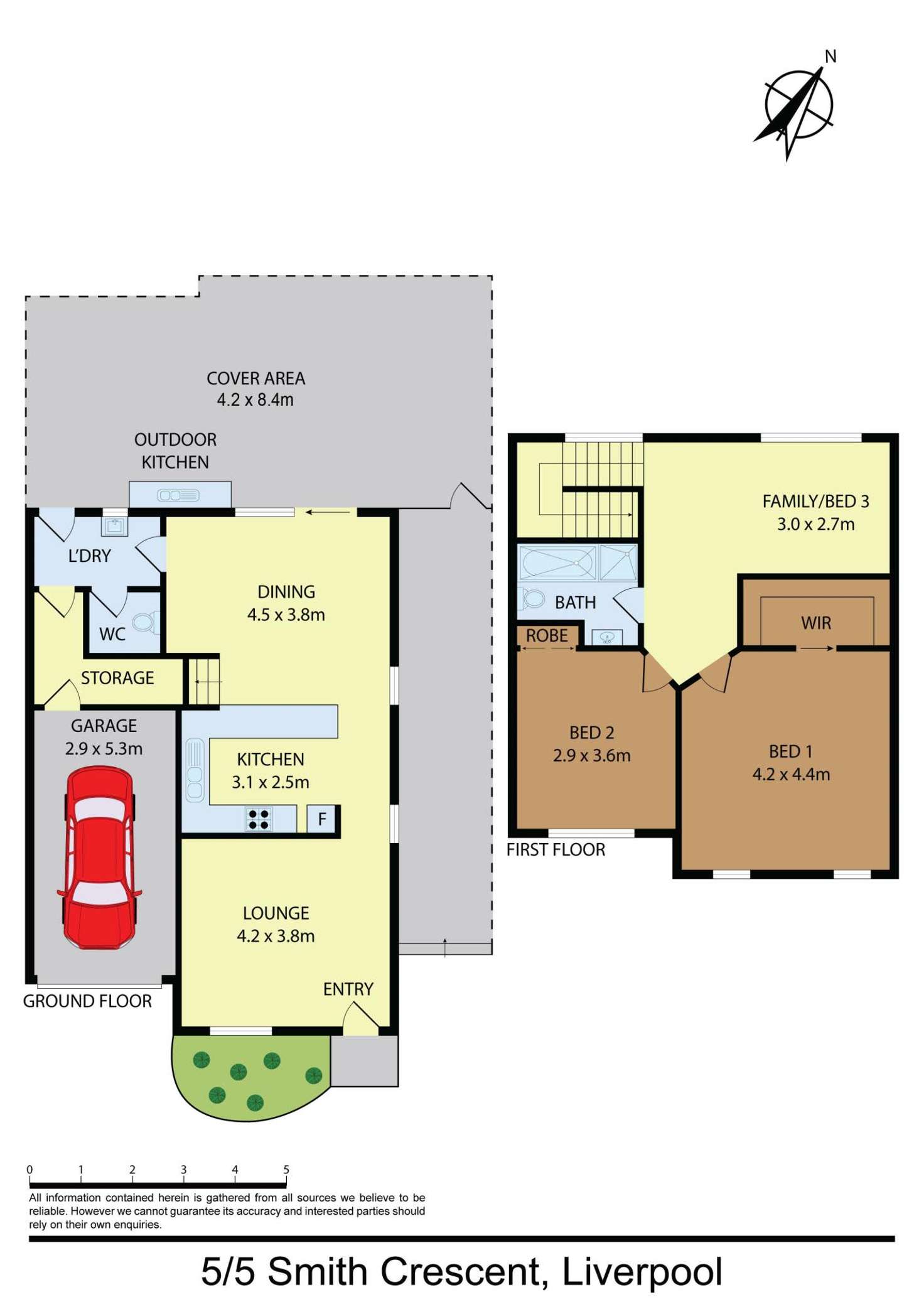 Floorplan of Homely townhouse listing, 5/3 - 5 Smith Crescent, Liverpool NSW 2170