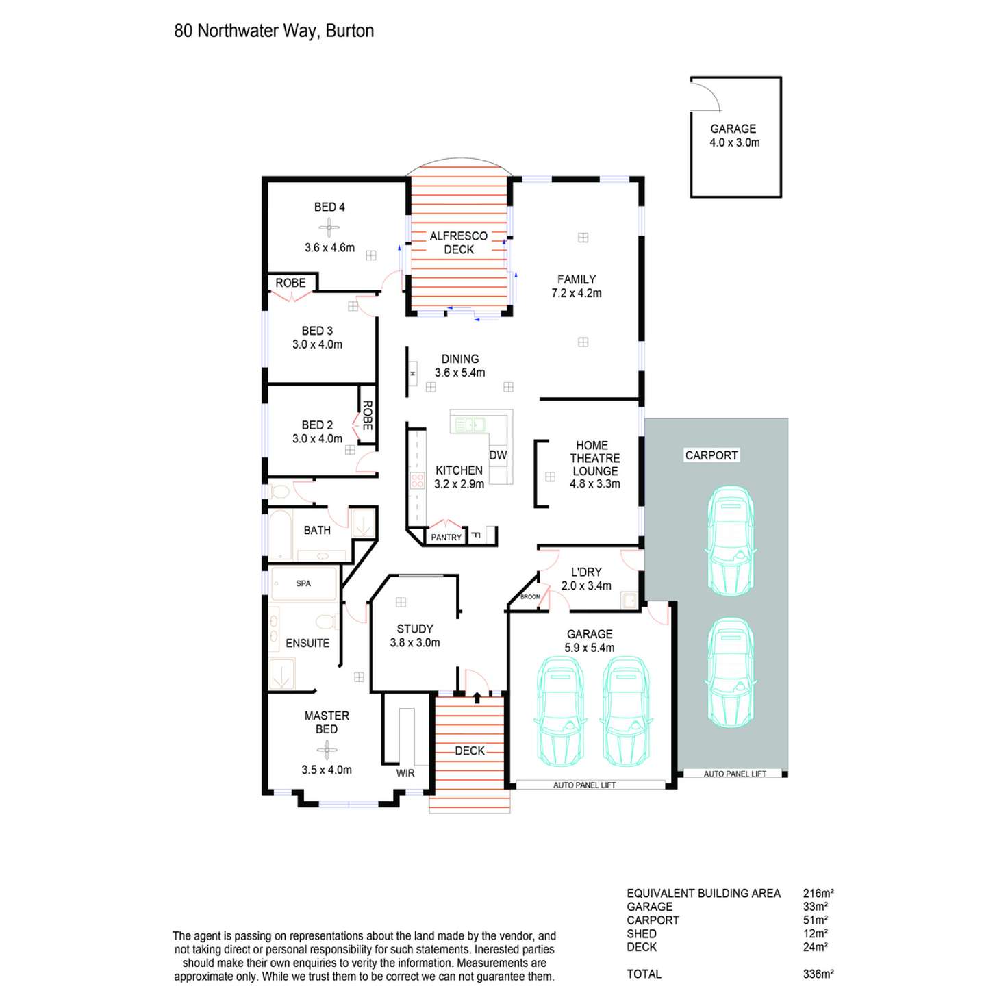 Floorplan of Homely house listing, 80 Northwater Way, Burton SA 5110