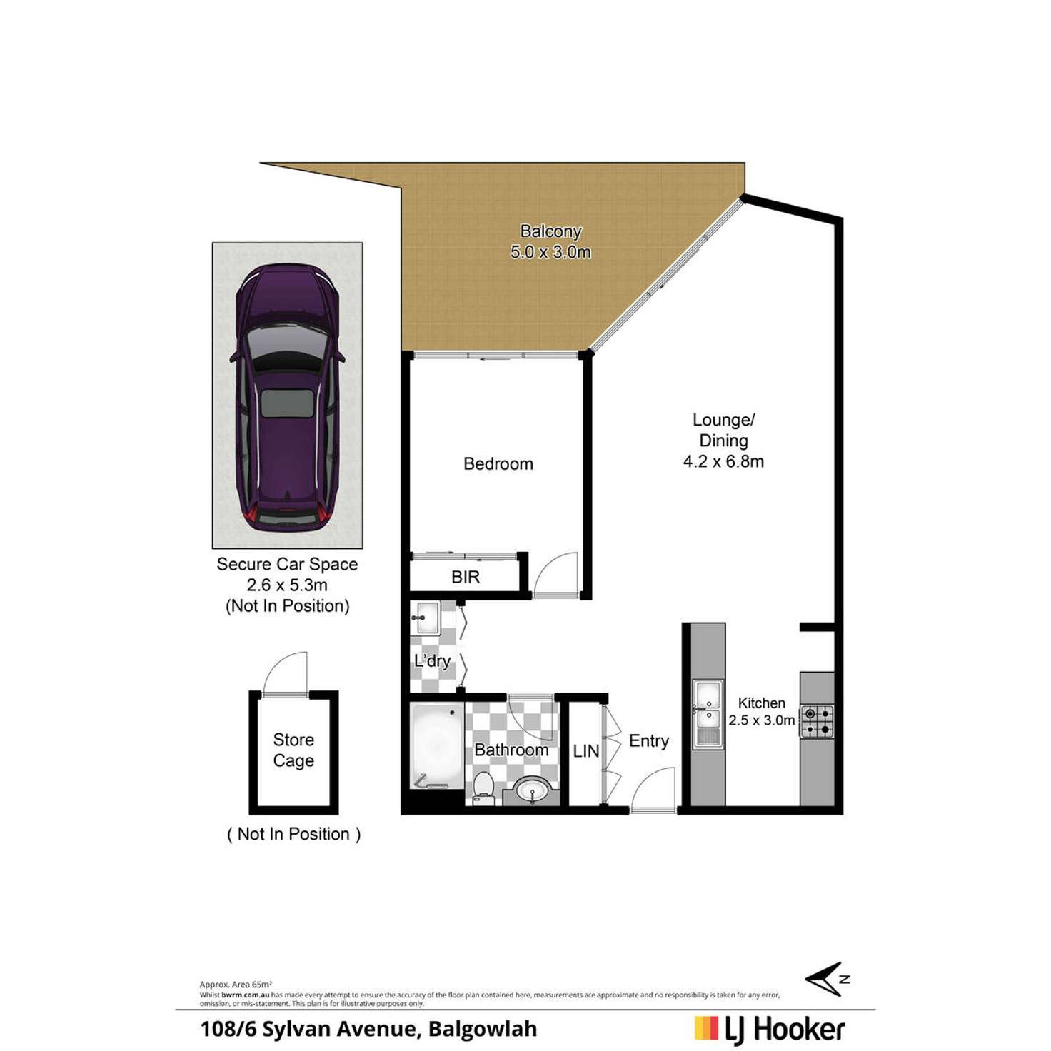 Floorplan of Homely apartment listing, 108/6 Sylvan Avenue, Balgowlah NSW 2093