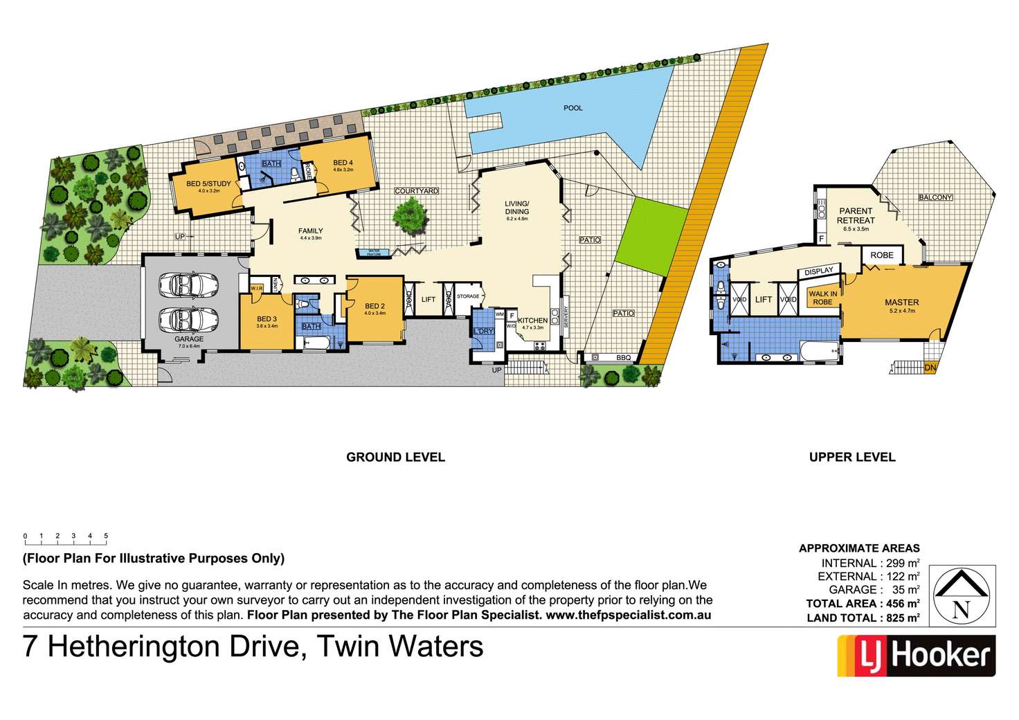 Floorplan of Homely house listing, 7 Hetherington Drive, Twin Waters QLD 4564
