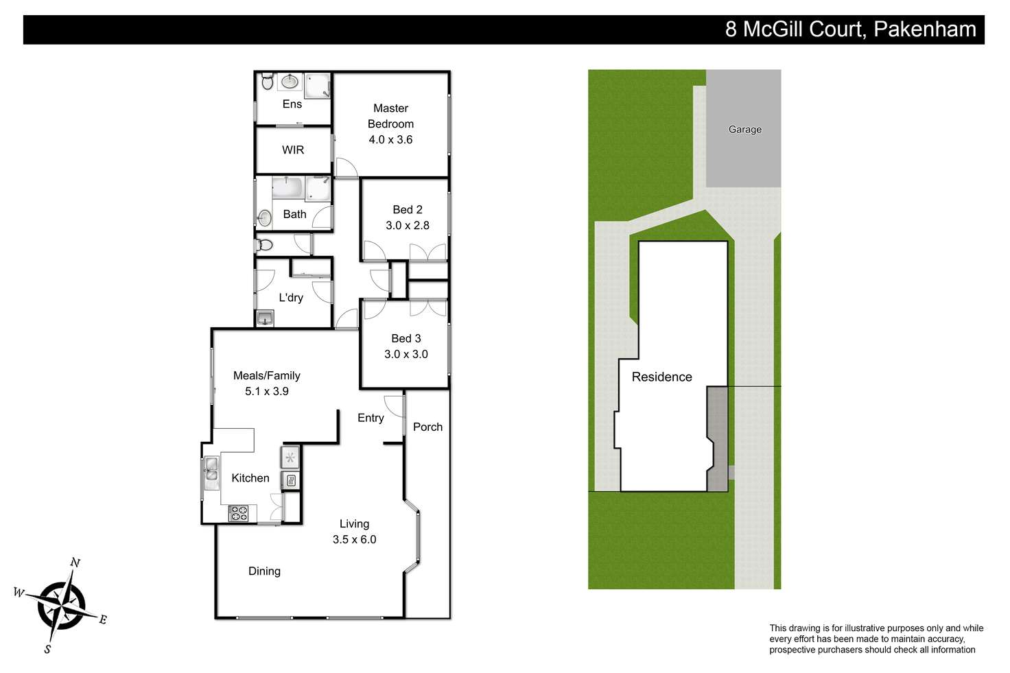 Floorplan of Homely house listing, 8 Mcgill Court, Pakenham VIC 3810