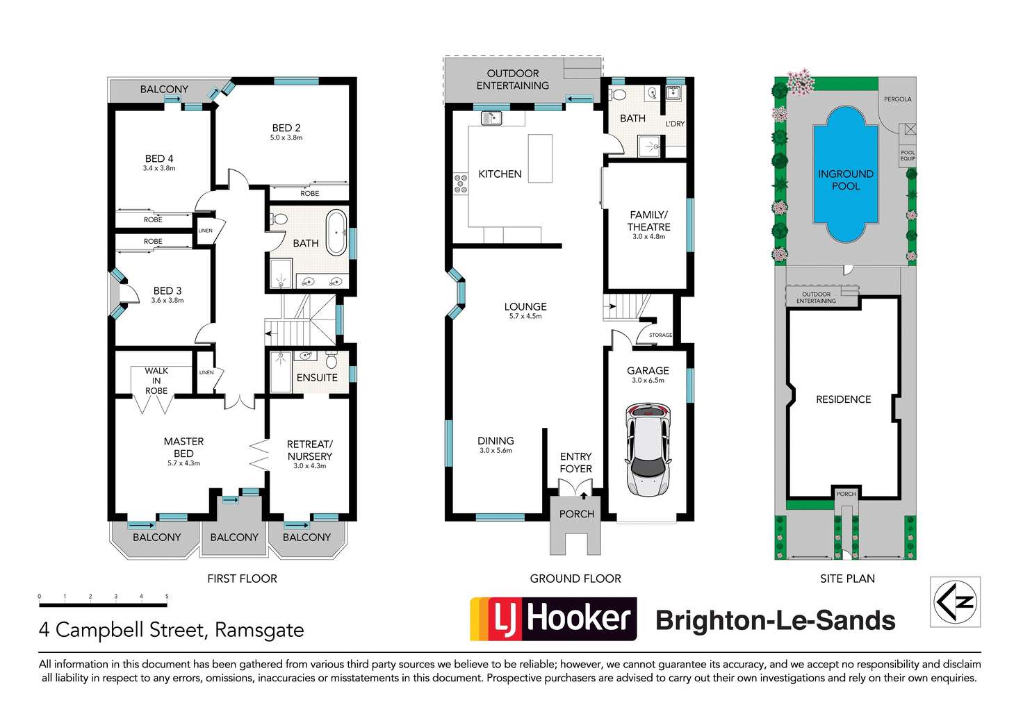 Floorplan of Homely house listing, 4 Campbell Street, Ramsgate NSW 2217