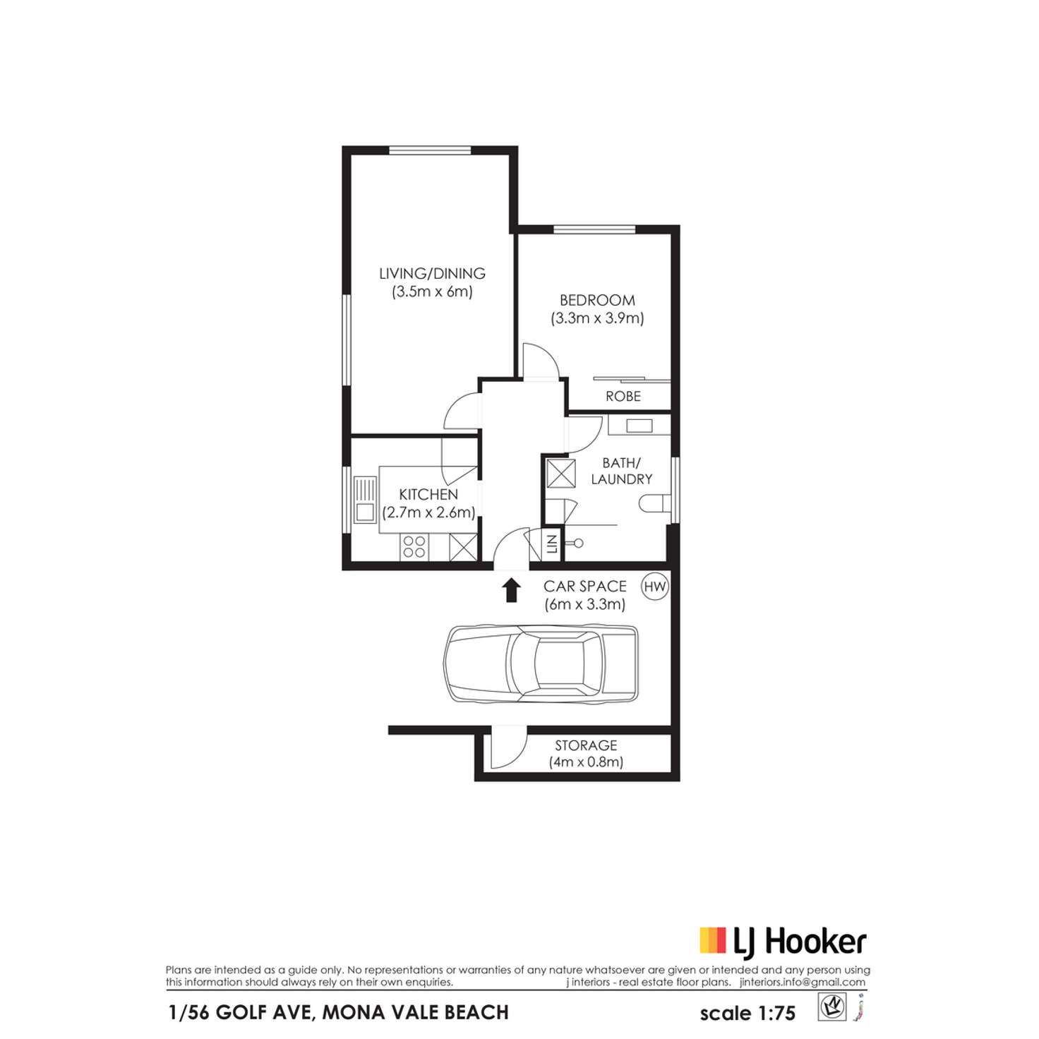 Floorplan of Homely unit listing, 1/56 Golf Avenue, Mona Vale NSW 2103
