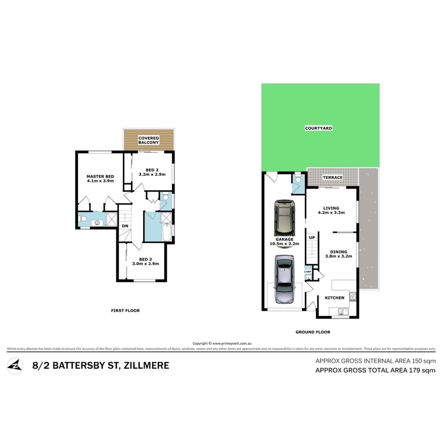 Floorplan of Homely townhouse listing, 8/2 Battersby Street, Zillmere QLD 4034