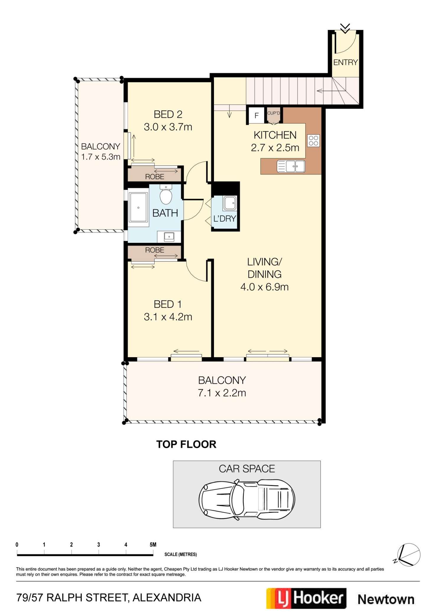 Floorplan of Homely apartment listing, 79/57 Ralph Street, Alexandria NSW 2015