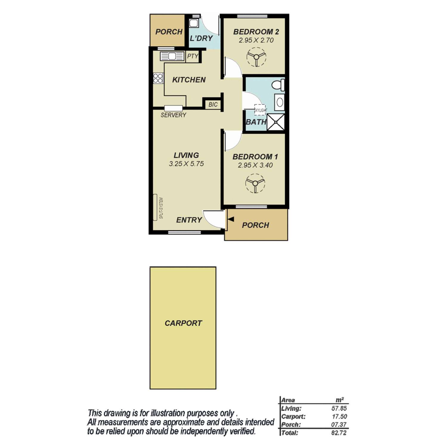 Floorplan of Homely unit listing, 11/4 Dylan Court, Salisbury SA 5108