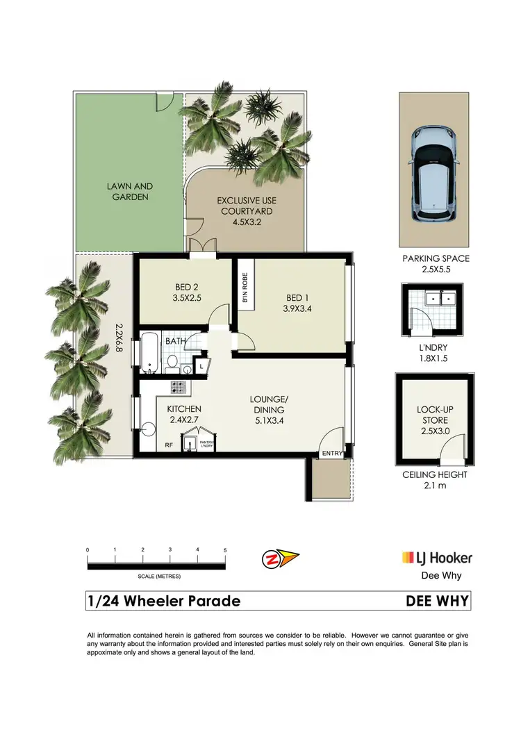 Floorplan of Homely apartment listing, 1/24 Wheeler Parade, Dee Why NSW 2099