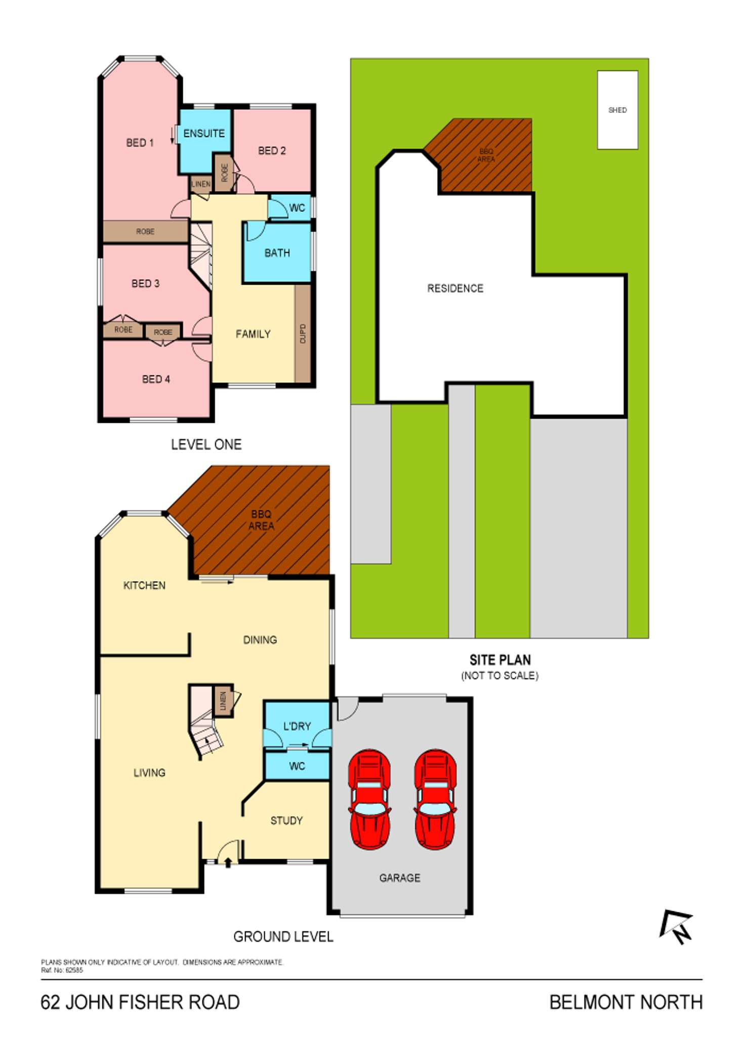 Floorplan of Homely house listing, 62 John Fisher Road, Belmont North NSW 2280