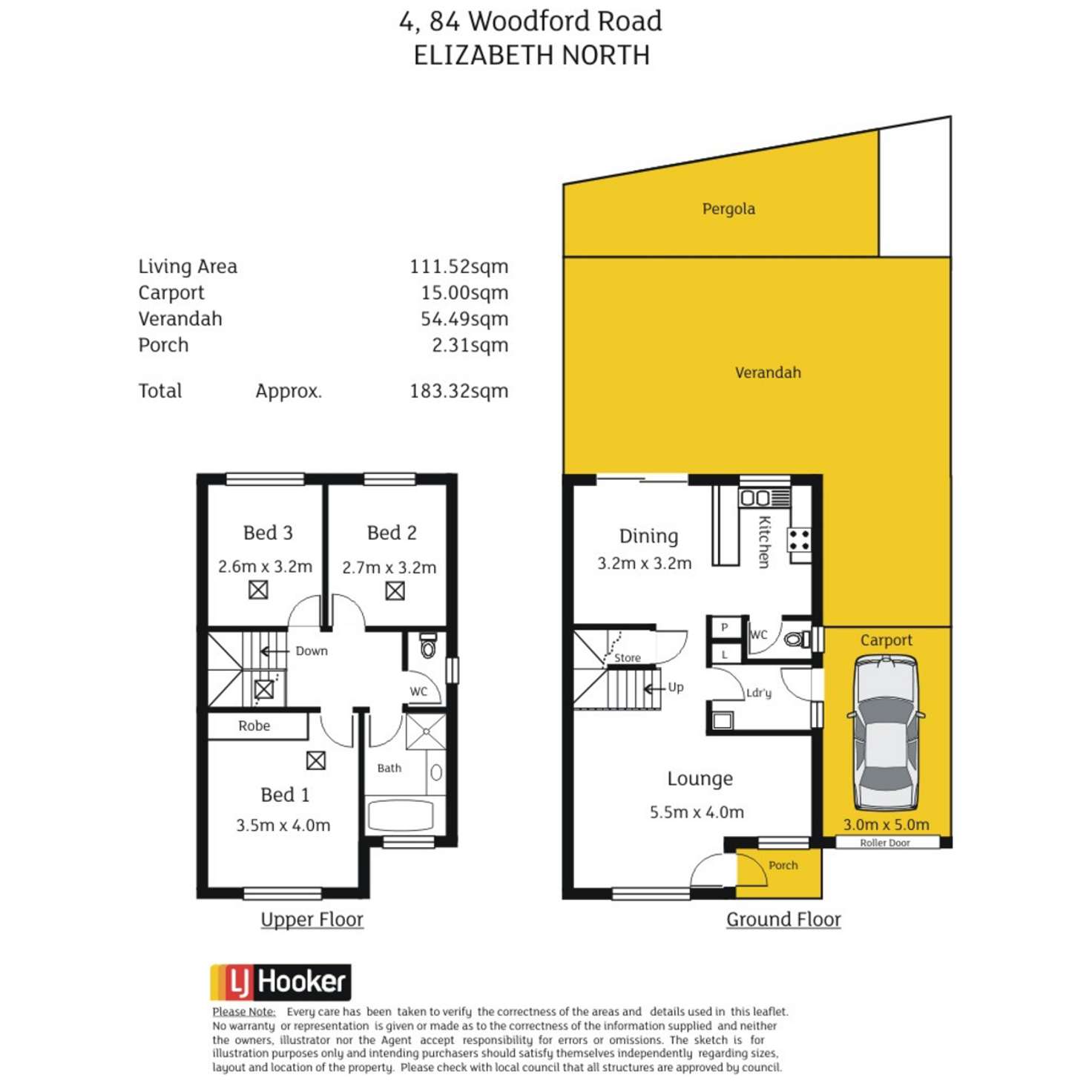 Floorplan of Homely unit listing, 4/84 Woodford Road, Elizabeth North SA 5113