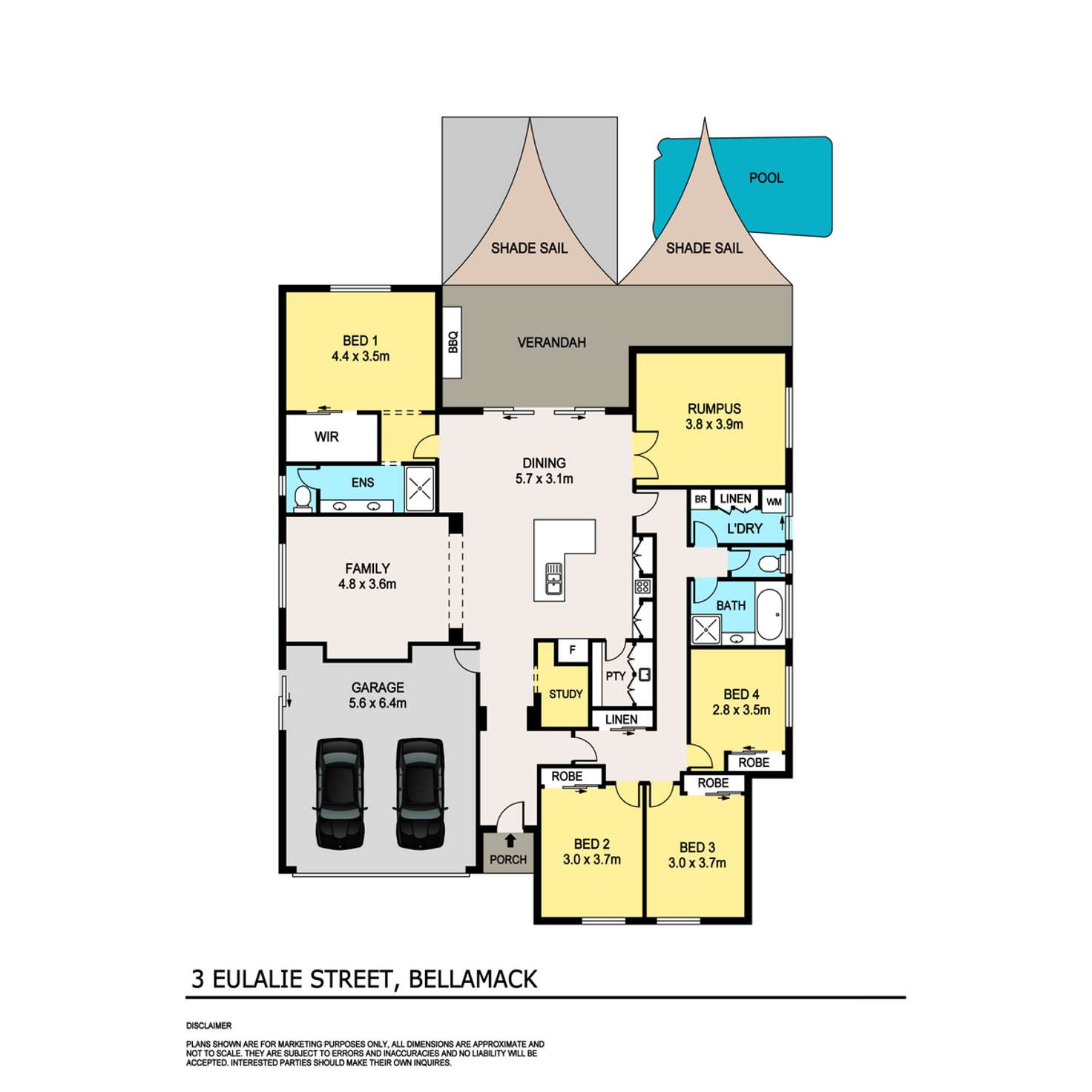 Floorplan of Homely house listing, 3 Eulalie Street, Bellamack NT 832