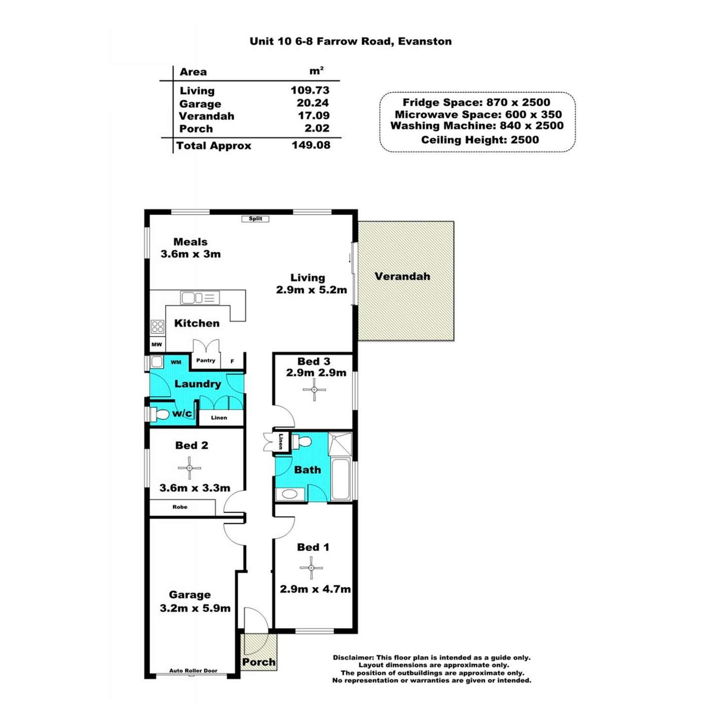 Floorplan of Homely house listing, 10/6-8 Farrow Road, Evanston SA 5116