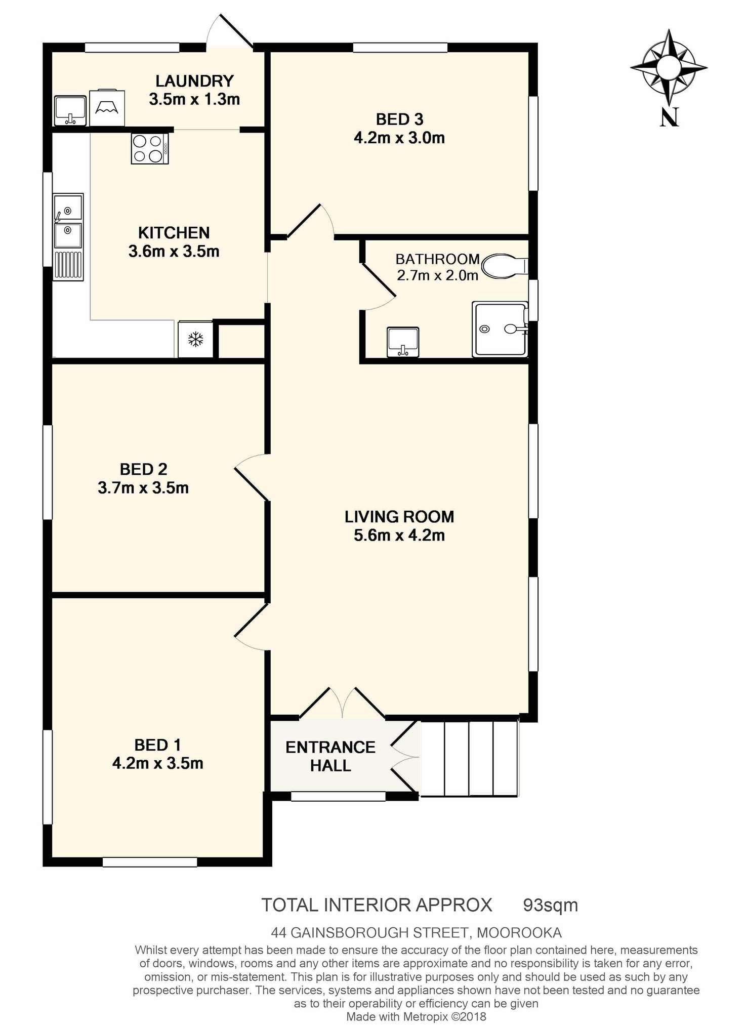 Floorplan of Homely house listing, 44 Gainsborough Street, Moorooka QLD 4105