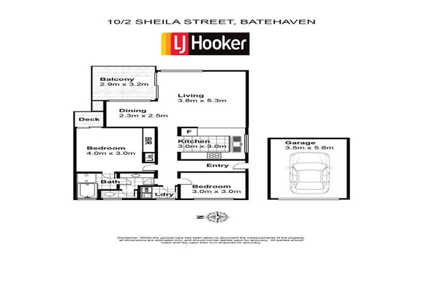 Floorplan of Homely house listing, 10/2 Sheila Street, Batehaven NSW 2536