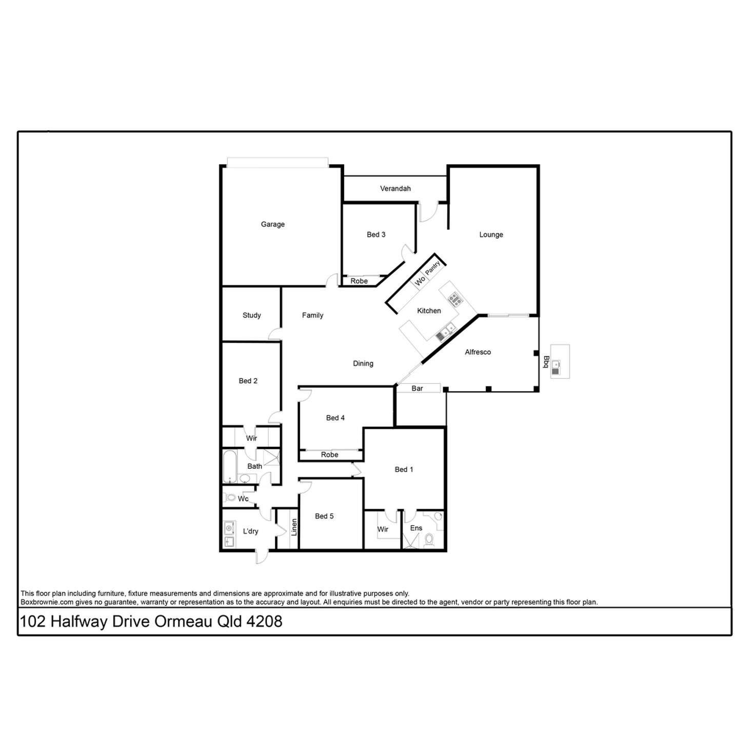 Floorplan of Homely house listing, 102 Halfway Drive, Ormeau QLD 4208