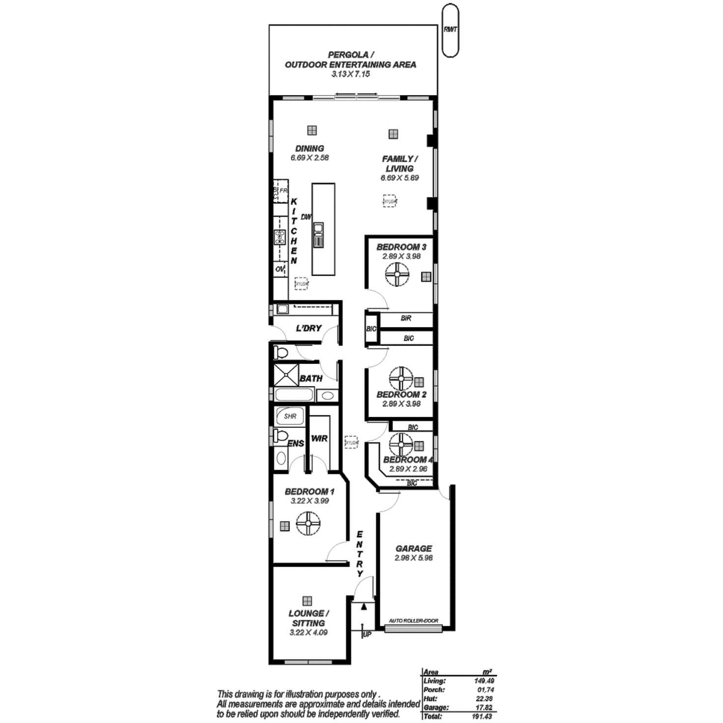 Floorplan of Homely house listing, 51A Bakewell Road, Evandale SA 5069