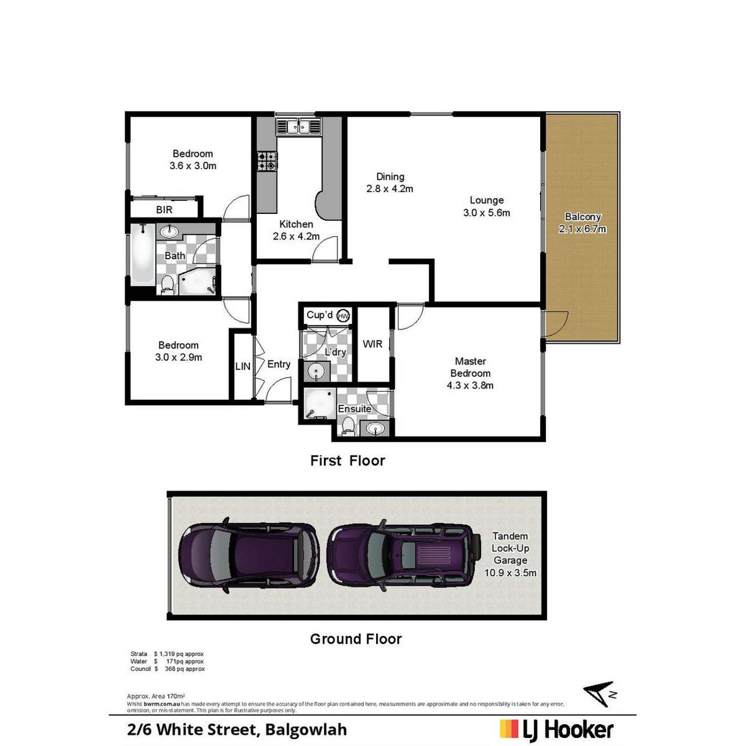 Floorplan of Homely apartment listing, 2/6 White Street, Balgowlah NSW 2093