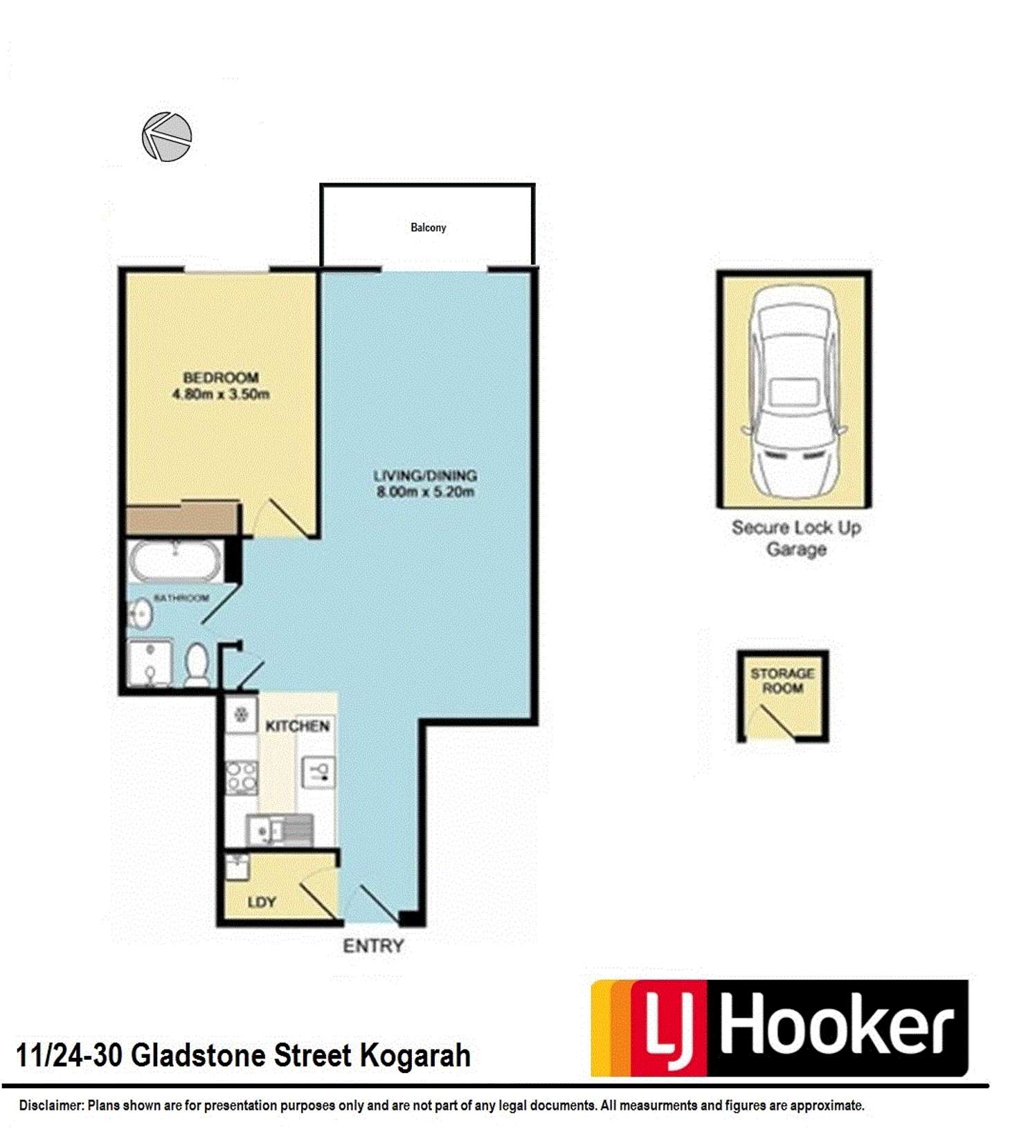 Floorplan of Homely unit listing, 11/24-30 Gladstone Street, Kogarah NSW 2217