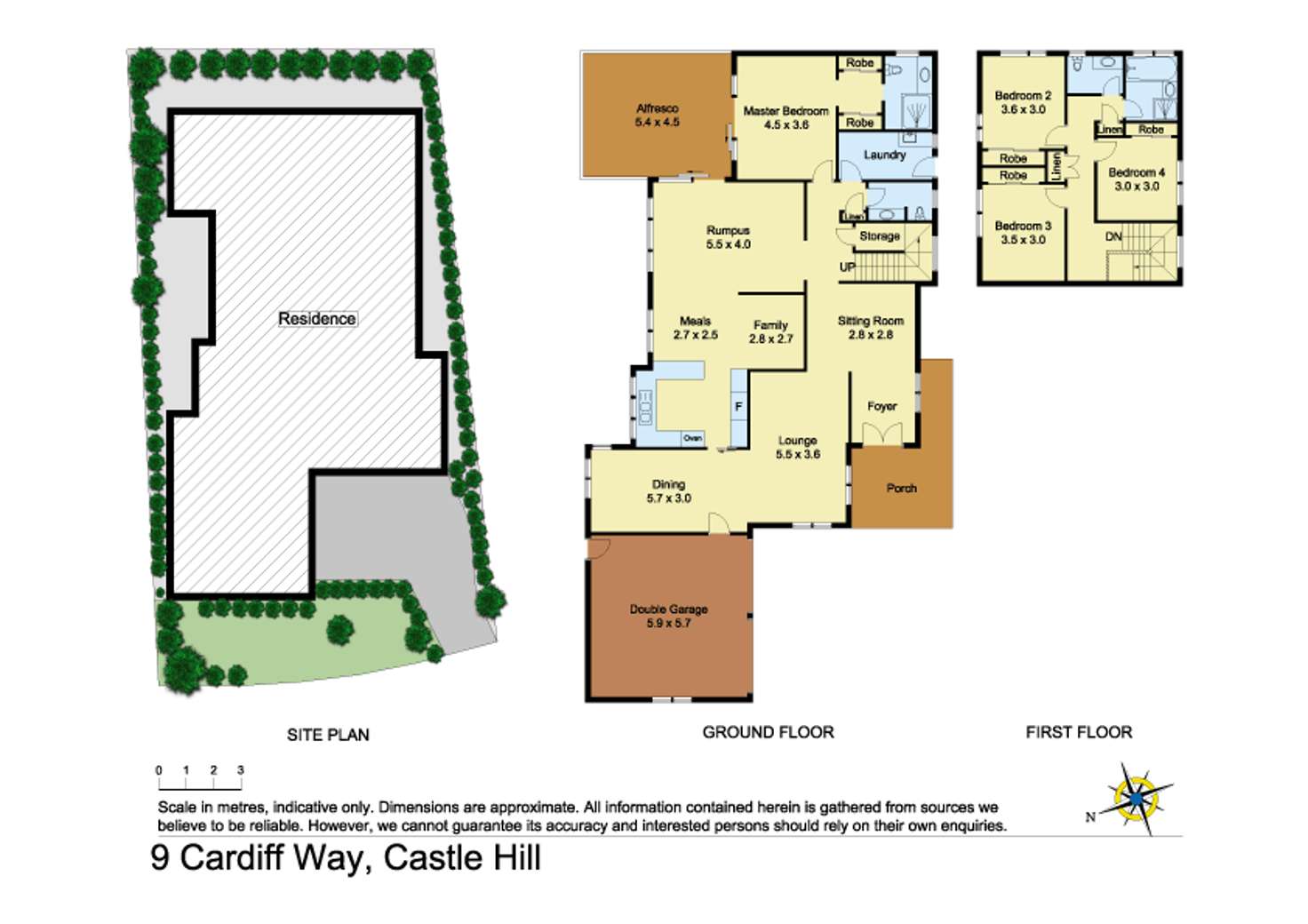Floorplan of Homely house listing, 9 Cardiff Way, Castle Hill NSW 2154