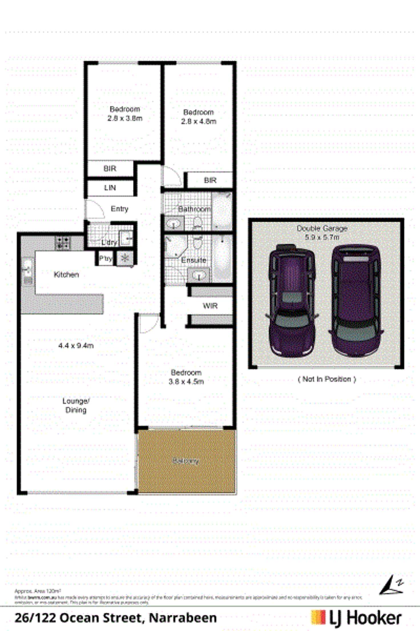 Floorplan of Homely unit listing, 26/122 Ocean Street, Narrabeen NSW 2101