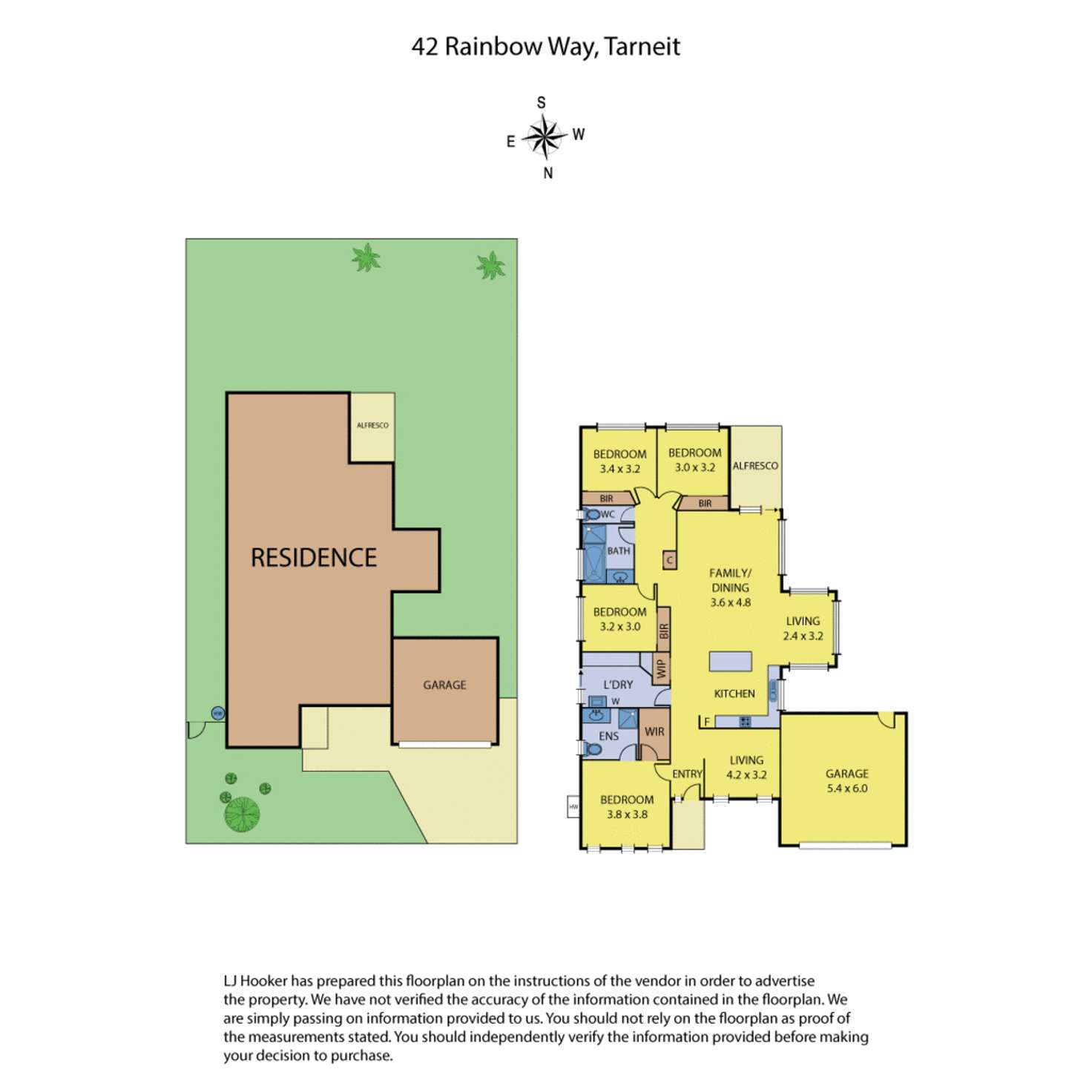 Floorplan of Homely house listing, 42 Rainbow Way Tarneit, Tarneit VIC 3029