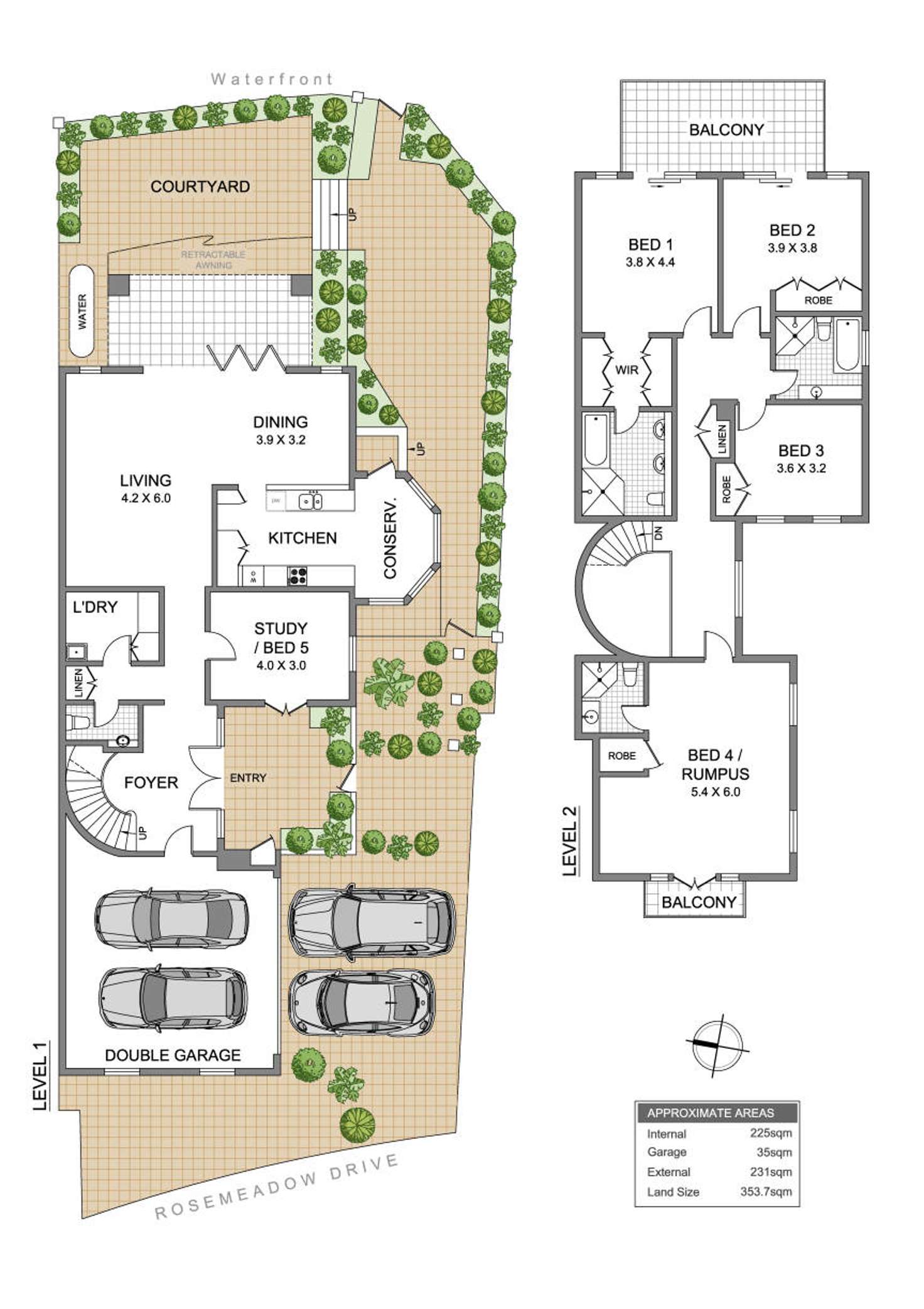 Floorplan of Homely house listing, 13 Rosemeadow Drive, Cabarita NSW 2137
