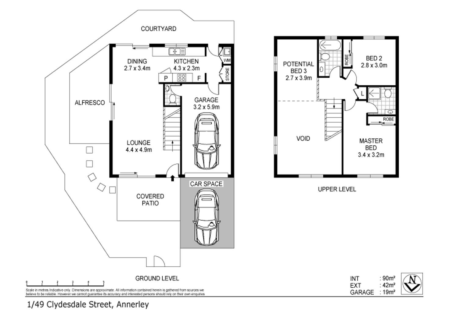 Floorplan of Homely unit listing, 1/49 Clydesdale Avenue, Annerley QLD 4103