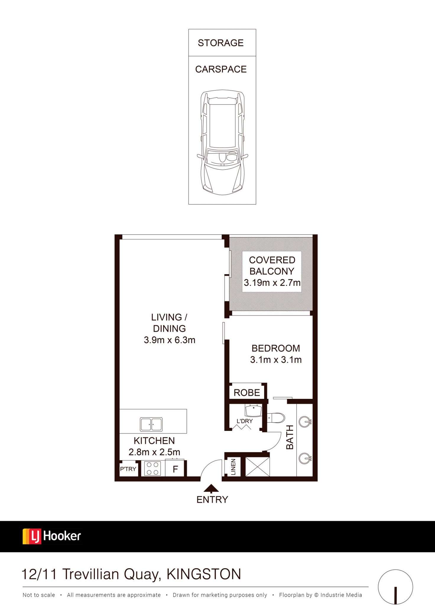 Floorplan of Homely apartment listing, 12/11 Trevillian Quay, Kingston ACT 2604