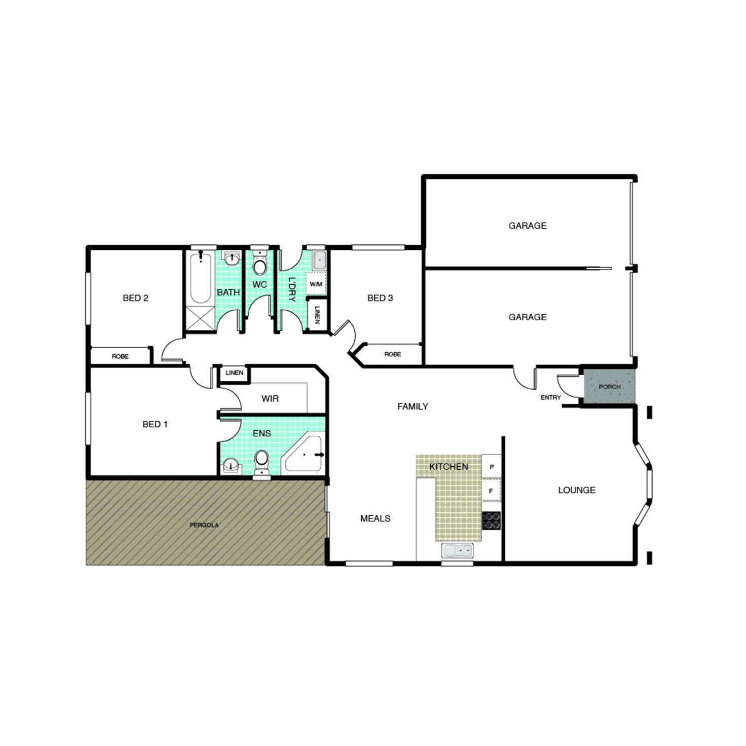 Floorplan of Homely house listing, 6 Fairlight Street, Dunlop ACT 2615