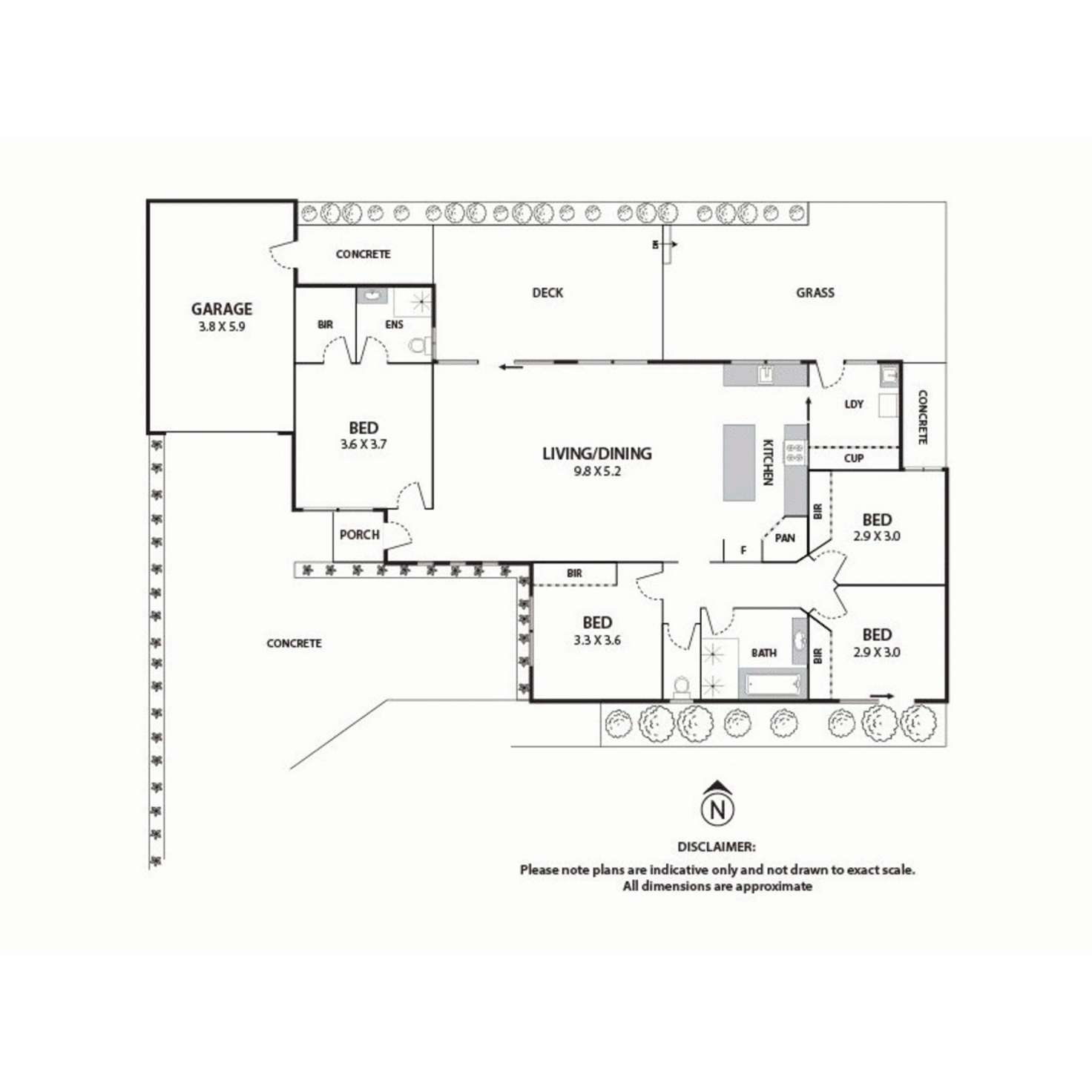 Floorplan of Homely house listing, 3/19 Messina Crescent, Point Cook VIC 3030