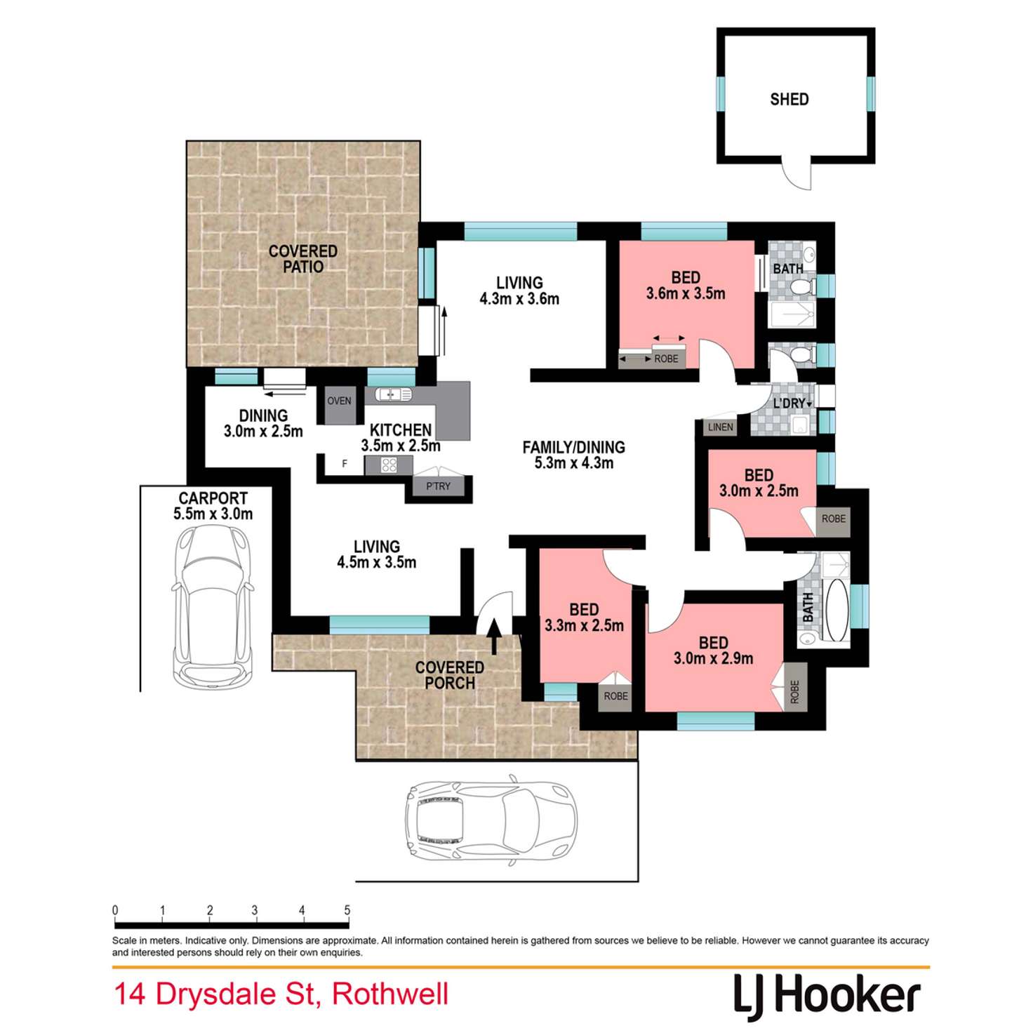 Floorplan of Homely house listing, 14 Drysdale Street, Rothwell QLD 4022