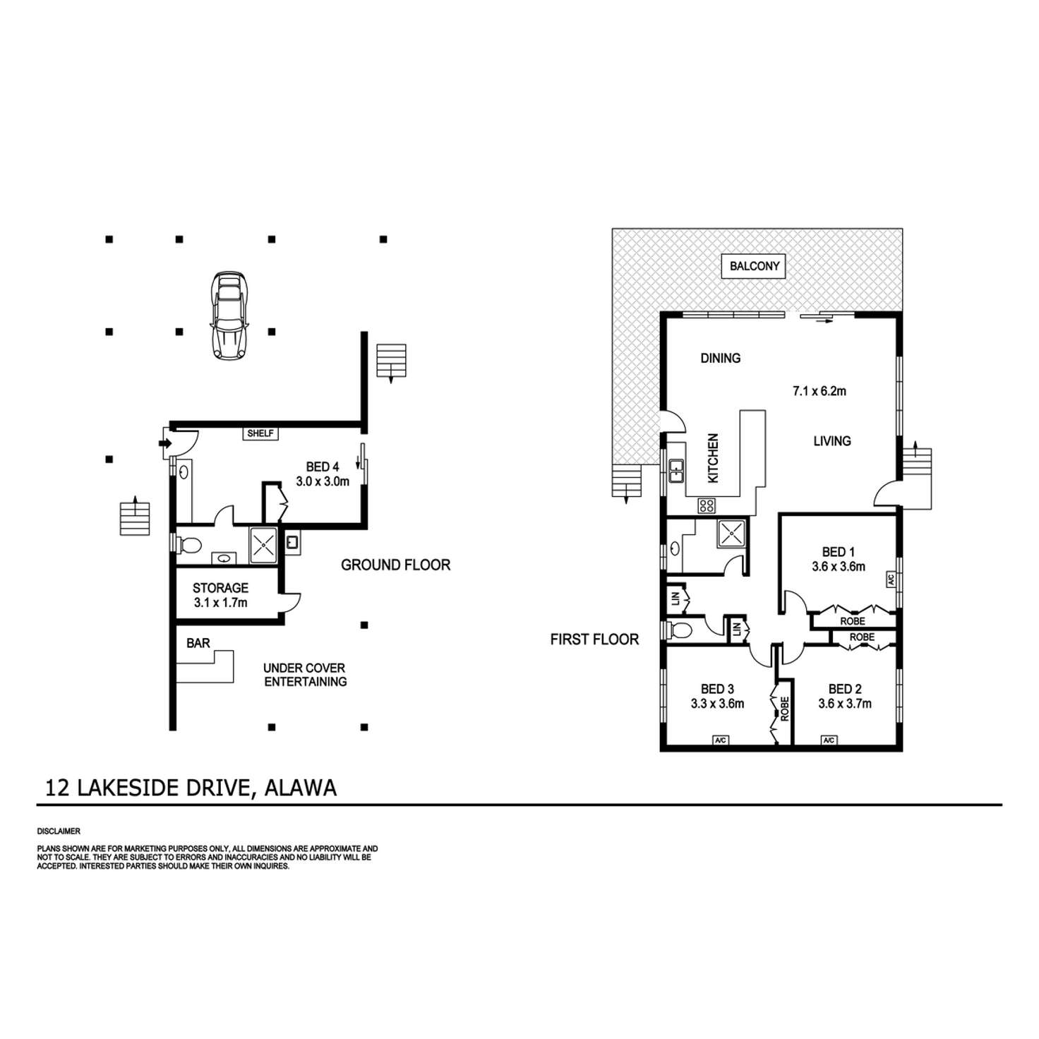 Floorplan of Homely house listing, 12 Lakeside Drive, Alawa NT 810