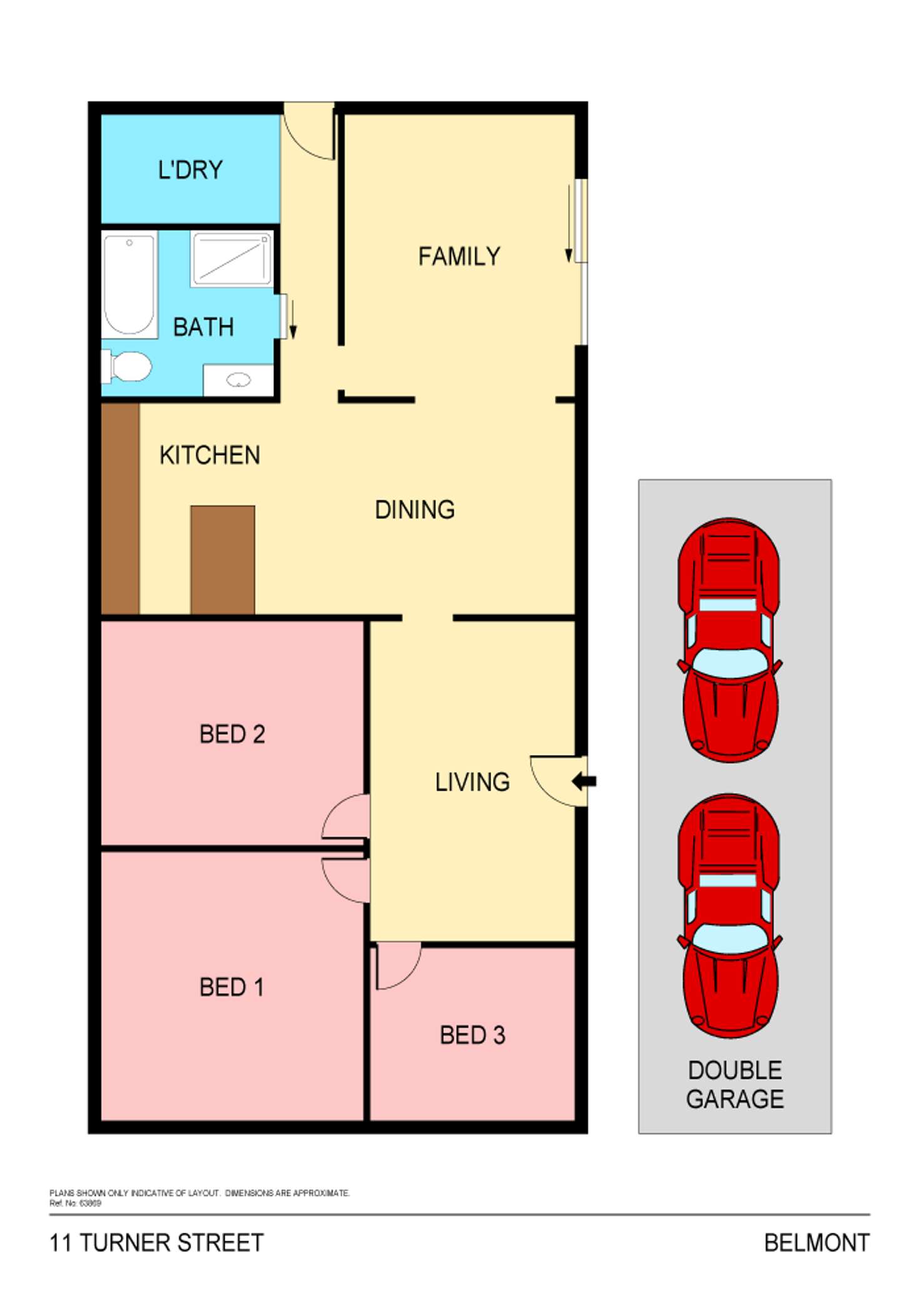Floorplan of Homely house listing, 11 Turner Street, Belmont NSW 2280