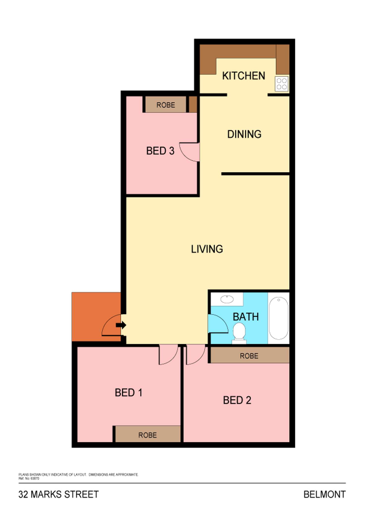 Floorplan of Homely house listing, 32 Marks Street, Belmont NSW 2280