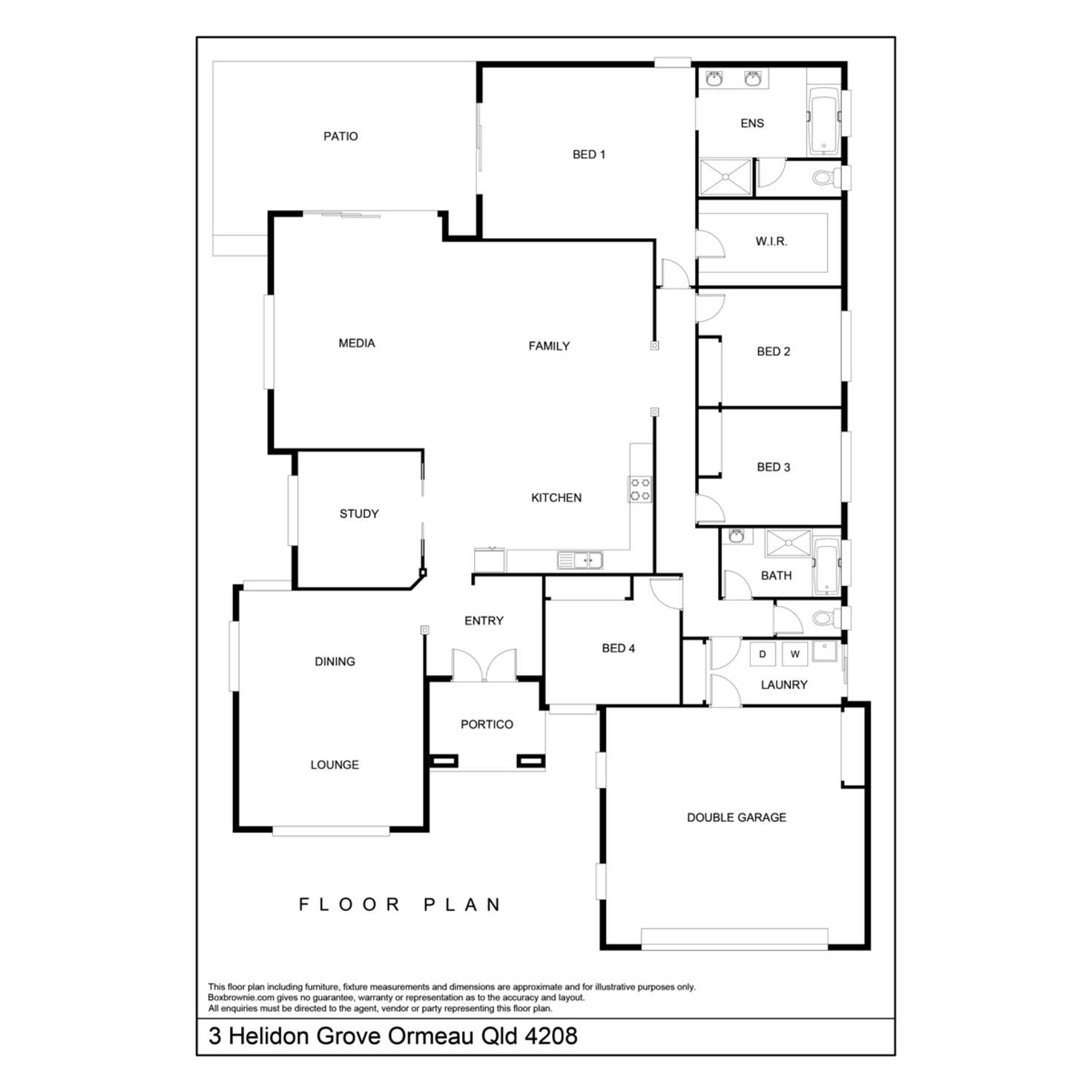 Floorplan of Homely house listing, 3 Helidon Grove, Ormeau QLD 4208