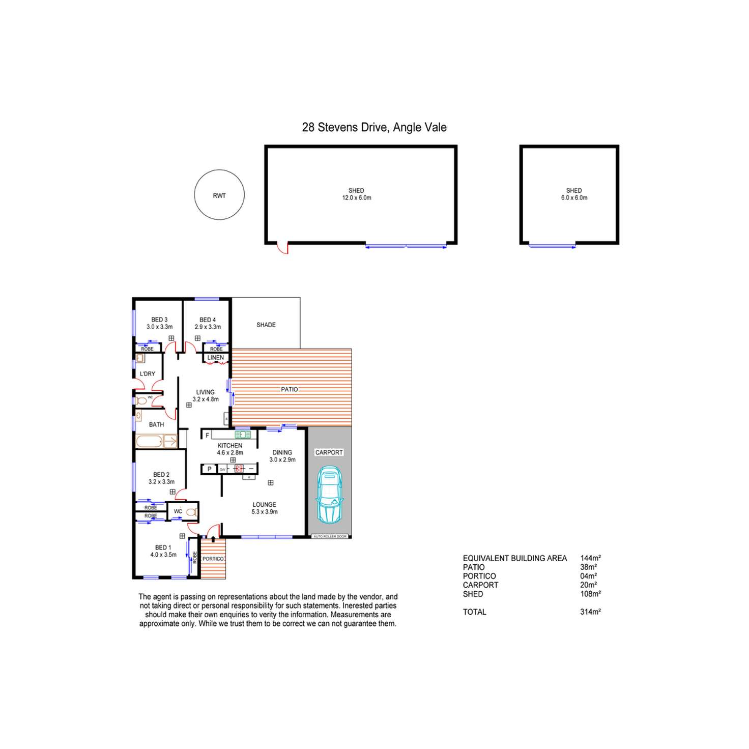 Floorplan of Homely house listing, 28 Stevens Drive, Angle Vale SA 5117