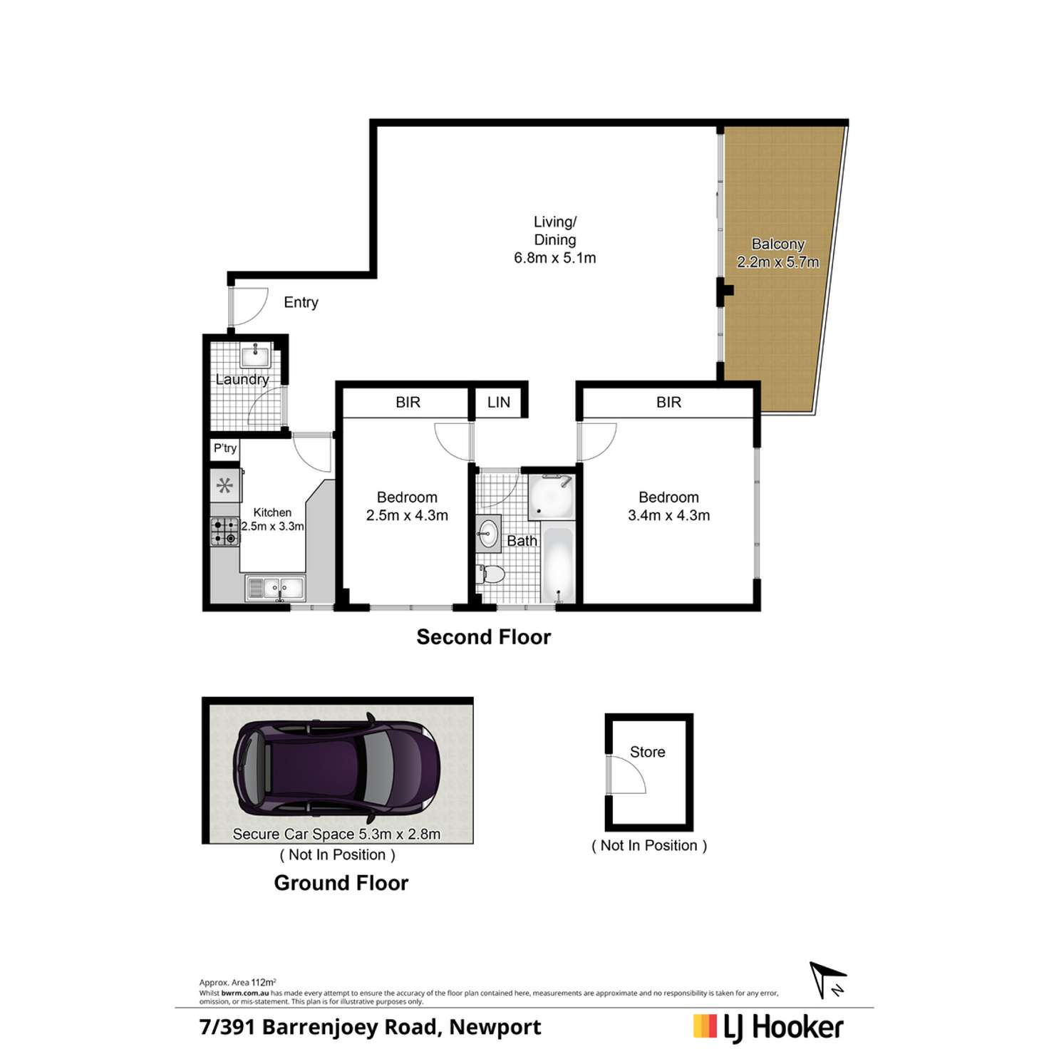 Floorplan of Homely apartment listing, 7/391 Barrenjoey Road, Newport NSW 2106