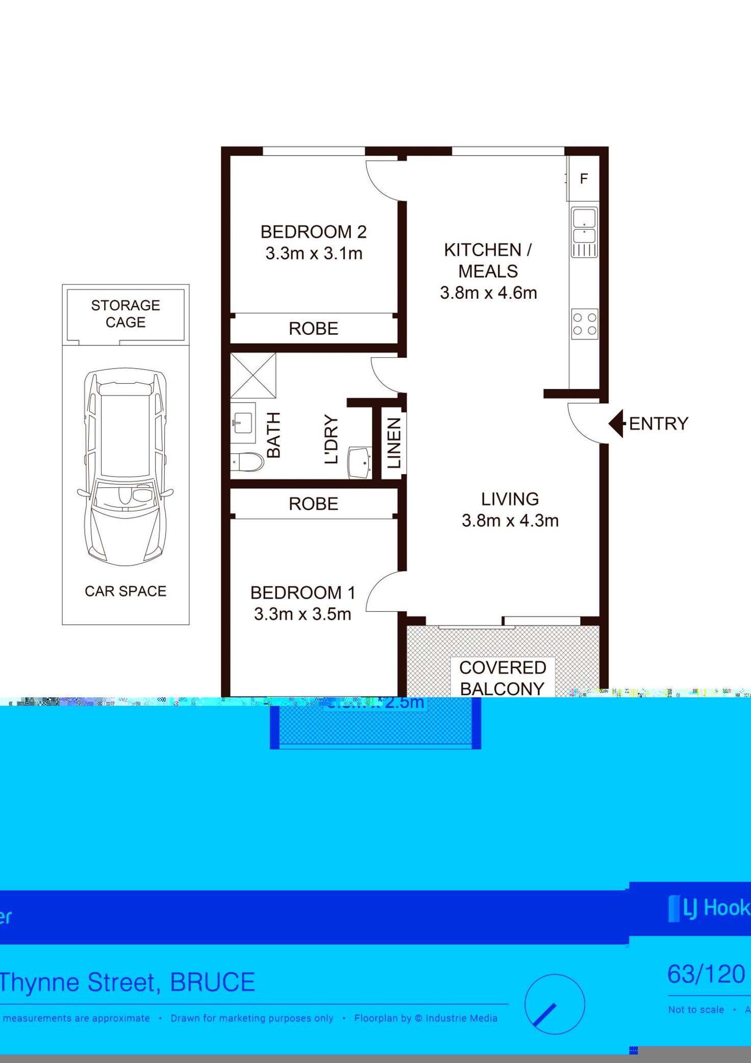 Floorplan of Homely apartment listing, 63/120 Thynne Street, Bruce ACT 2617