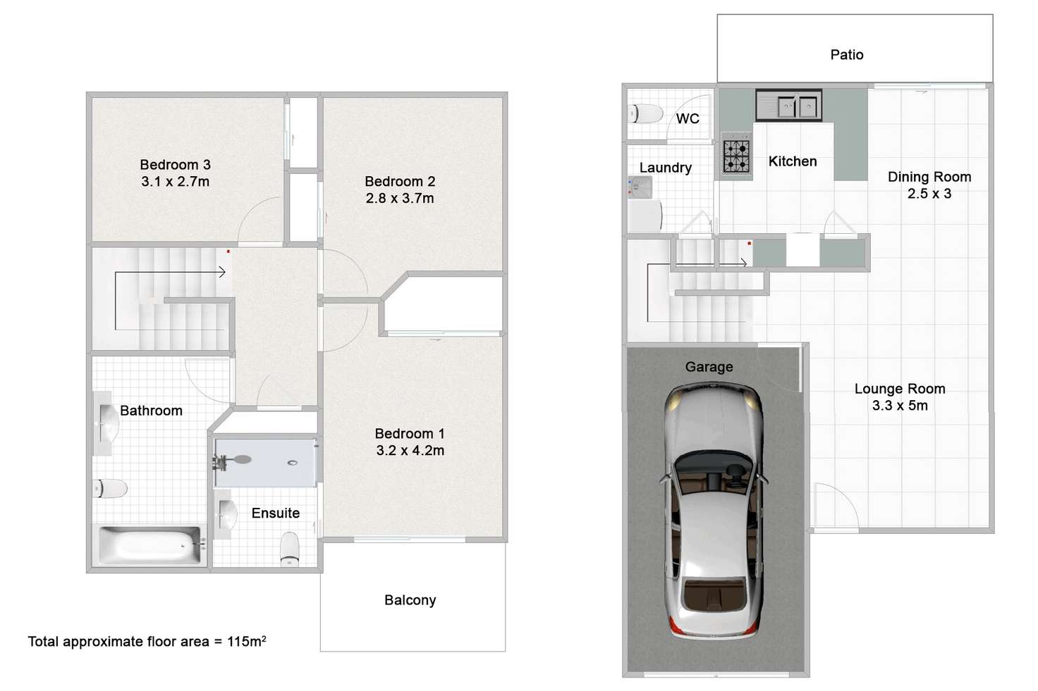 Floorplan of Homely townhouse listing, 31/16 Bluebird Avenue, Ellen Grove QLD 4078