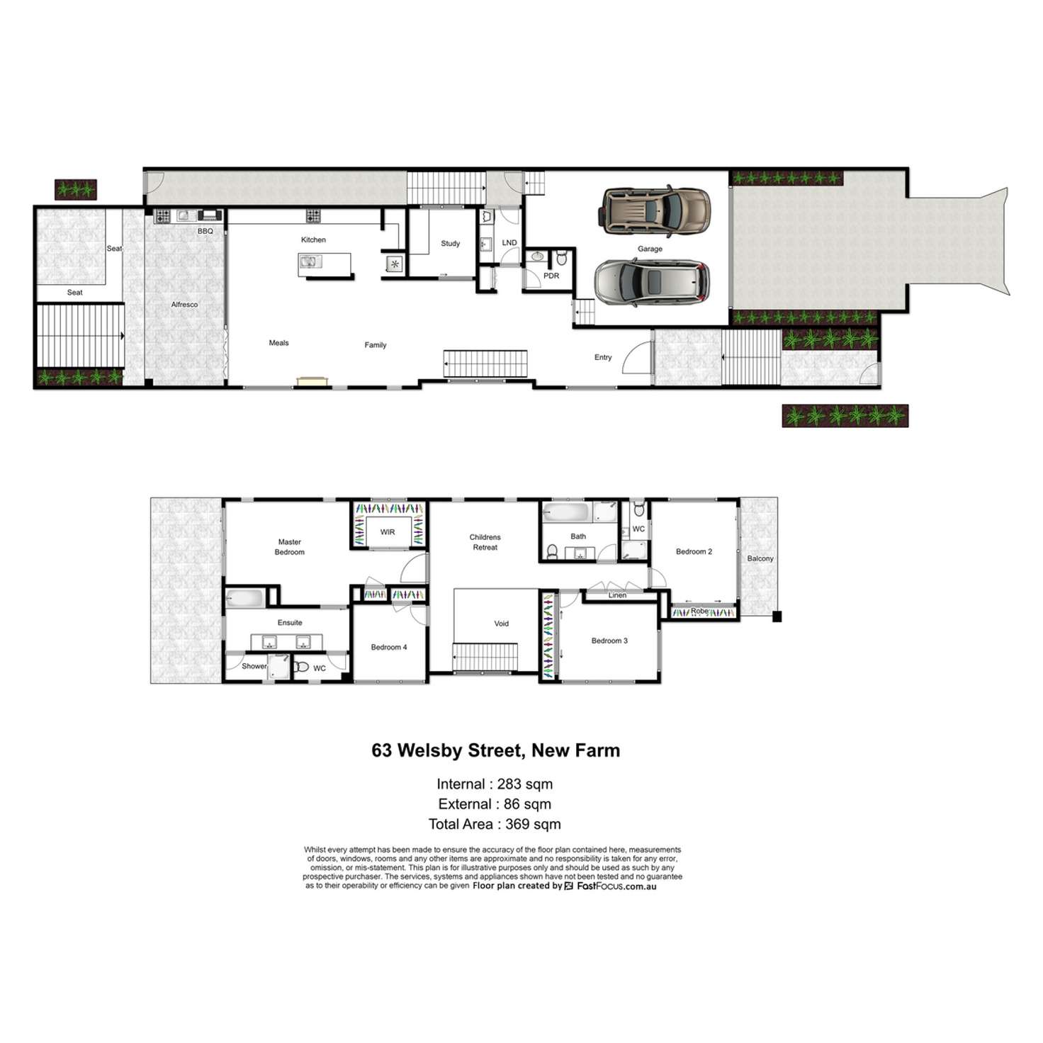 Floorplan of Homely house listing, 63 Welsby Street, New Farm QLD 4005
