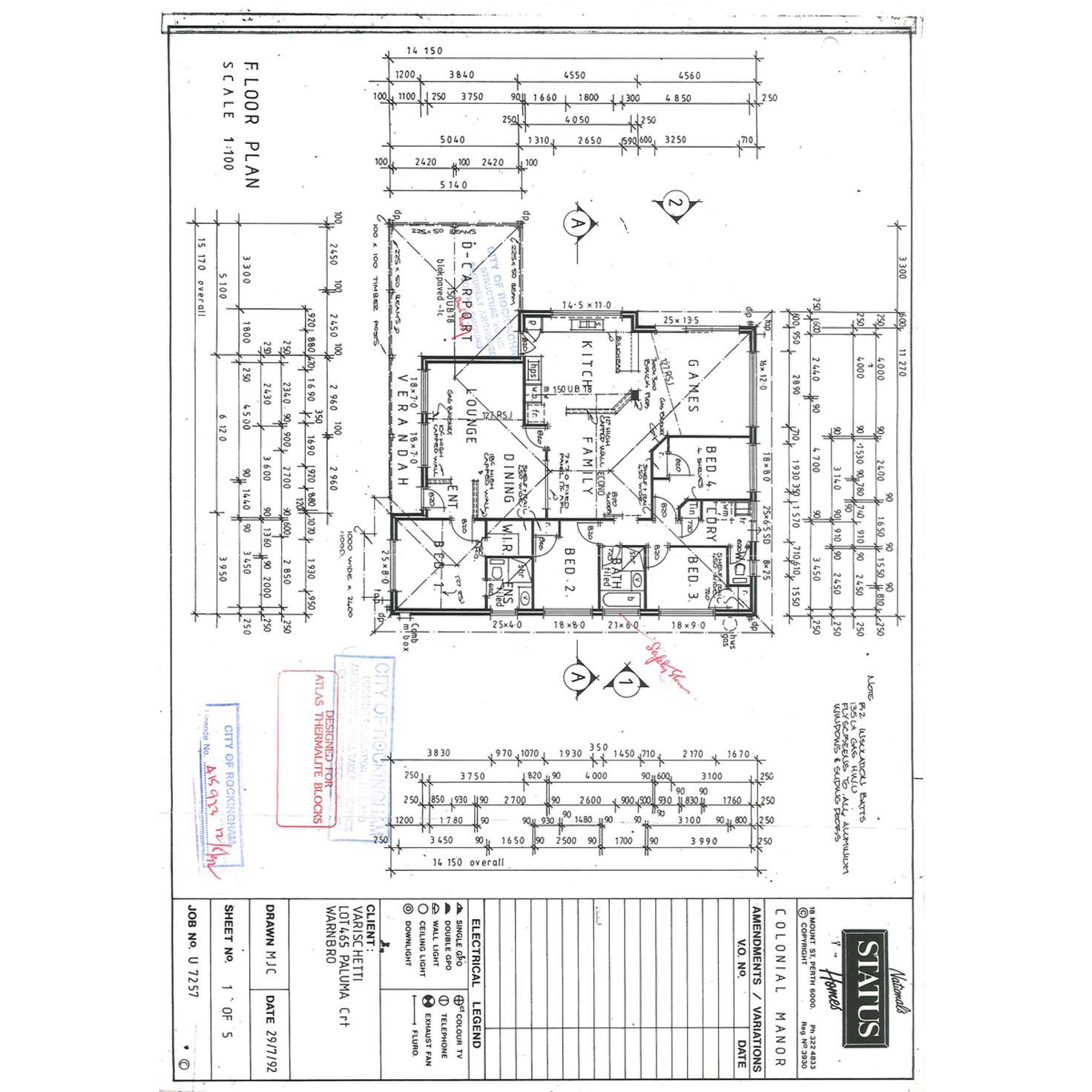 Floorplan of Homely house listing, 13 Paluma Court, Warnbro WA 6169