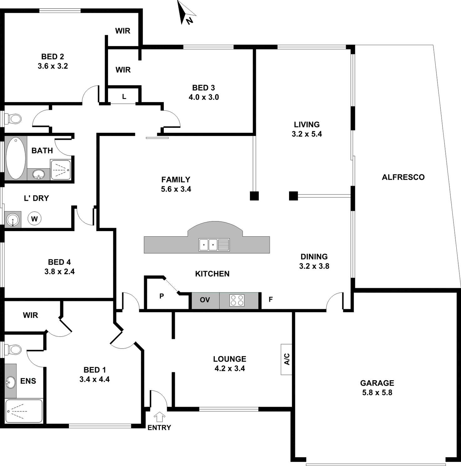 Floorplan of Homely house listing, 15 St Stephens Crescent, Tapping WA 6065