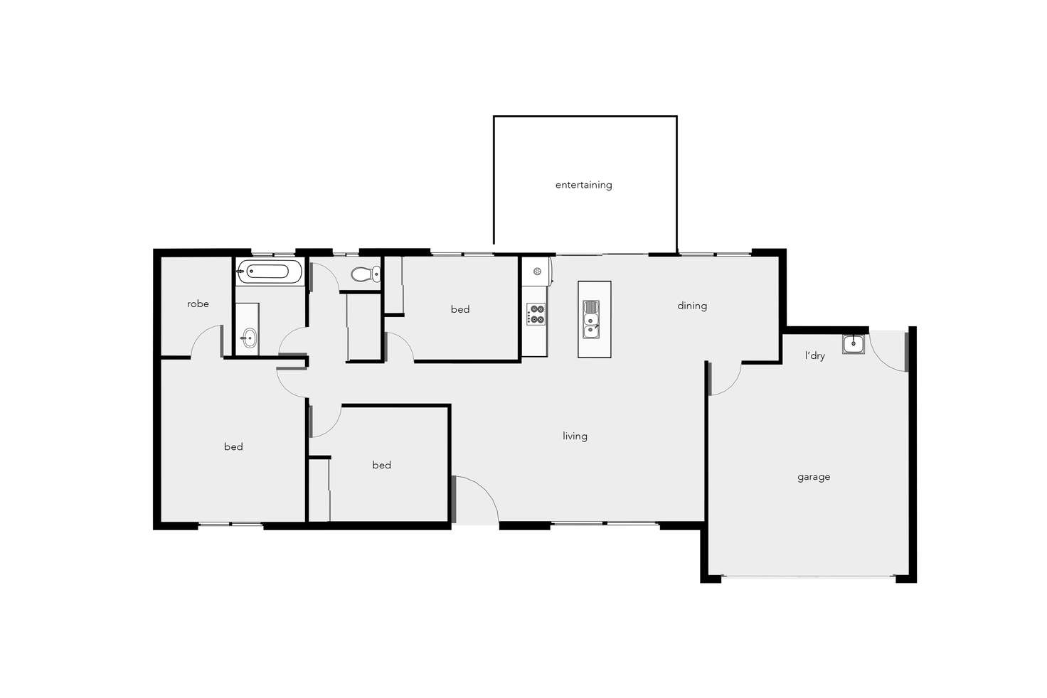 Floorplan of Homely house listing, 3 Finniss Crescent, Bentley Park QLD 4869