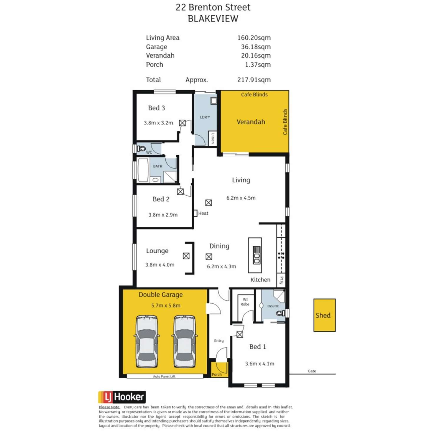 Floorplan of Homely house listing, 22 Brenton Street, Blakeview SA 5114