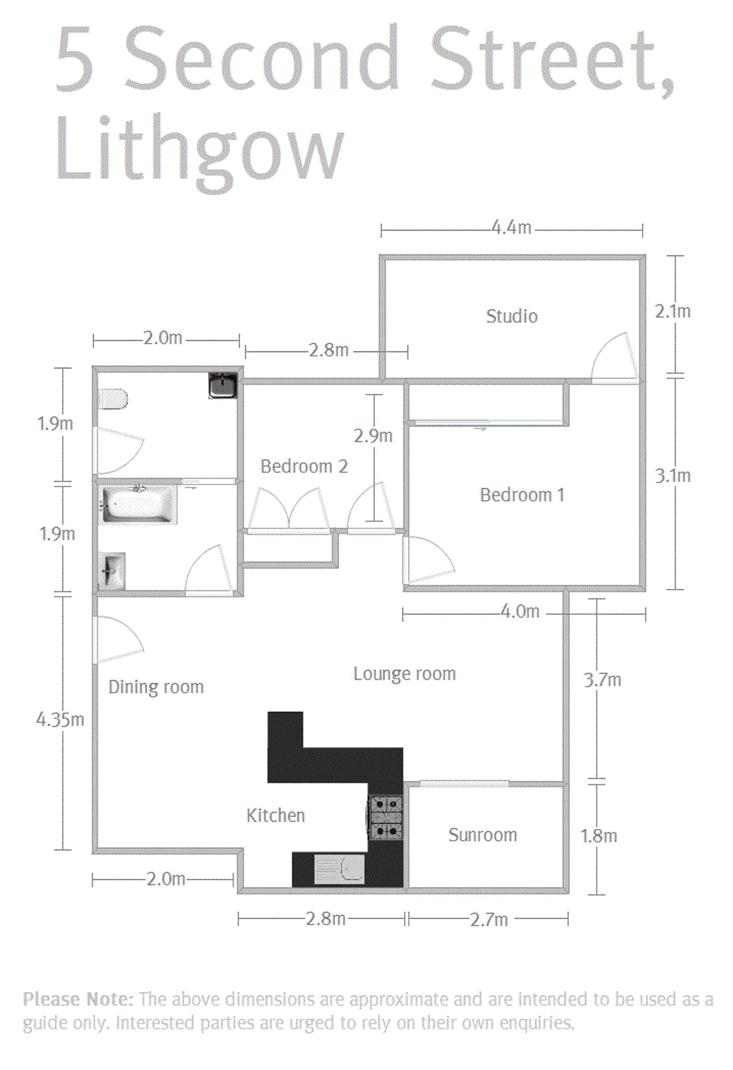 Floorplan of Homely house listing, 5 Second Street, Lithgow NSW 2790