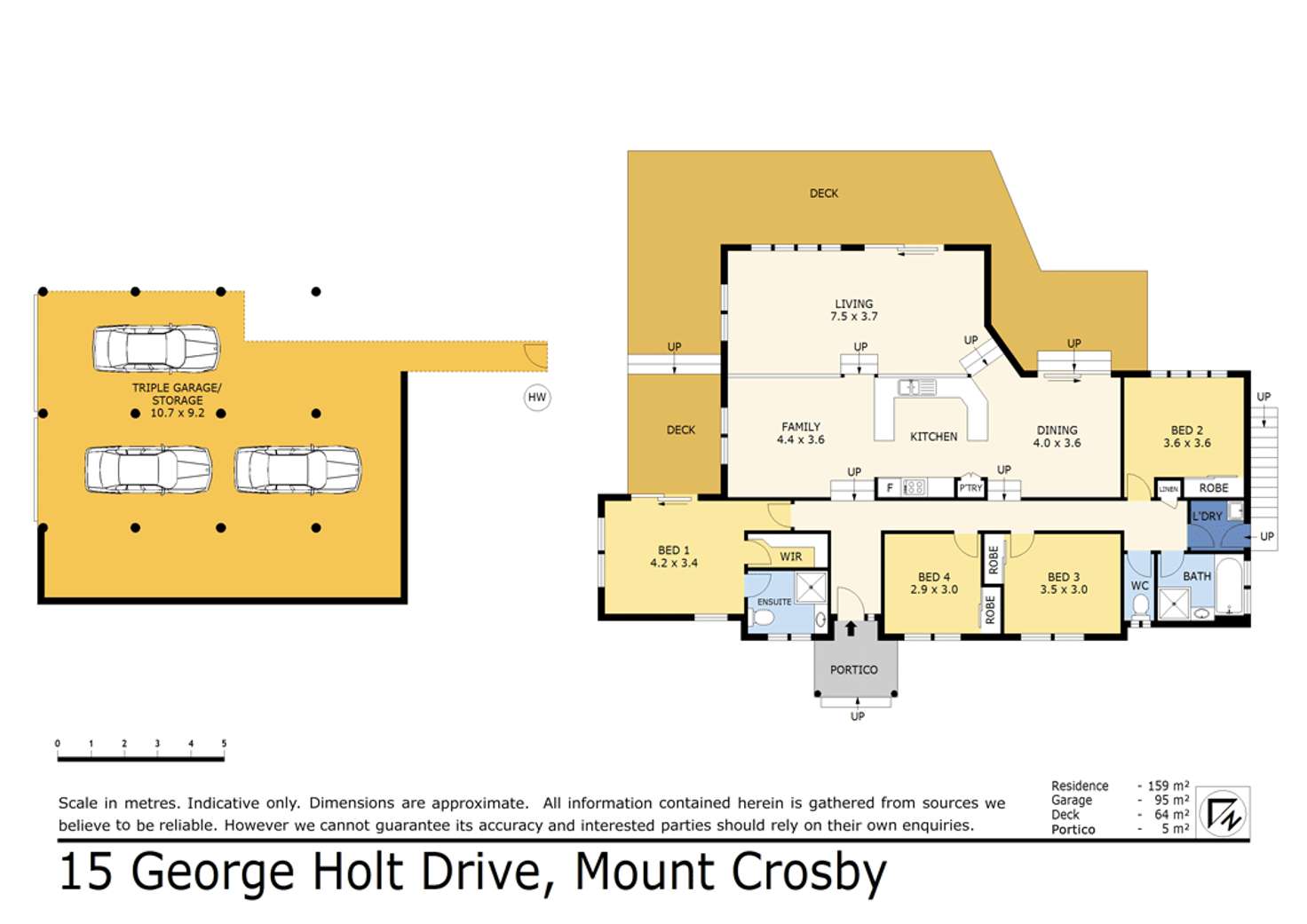 Floorplan of Homely house listing, 15 George Holt Drive, Mount Crosby QLD 4306