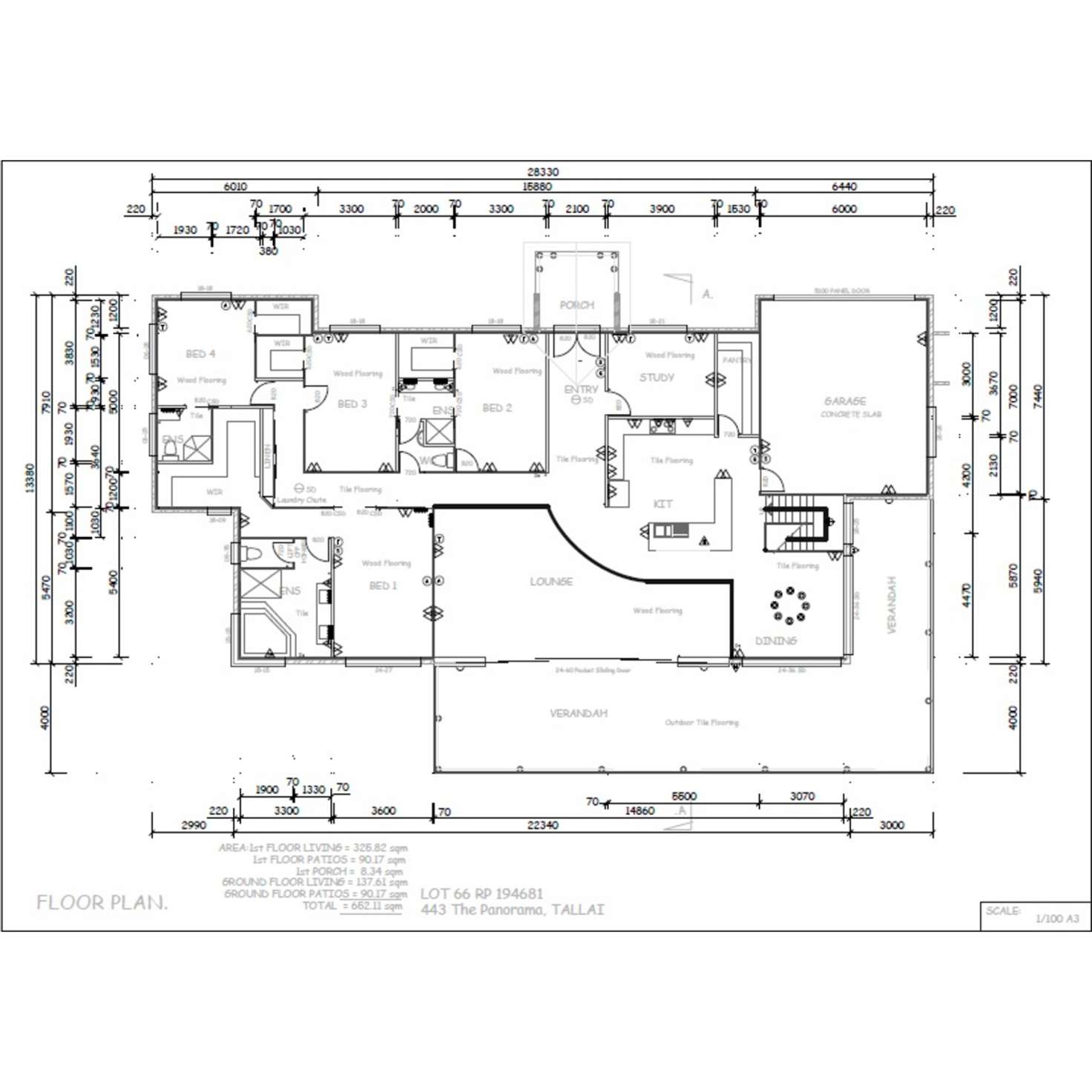 Floorplan of Homely house listing, 443 The Panorama, Tallai QLD 4213