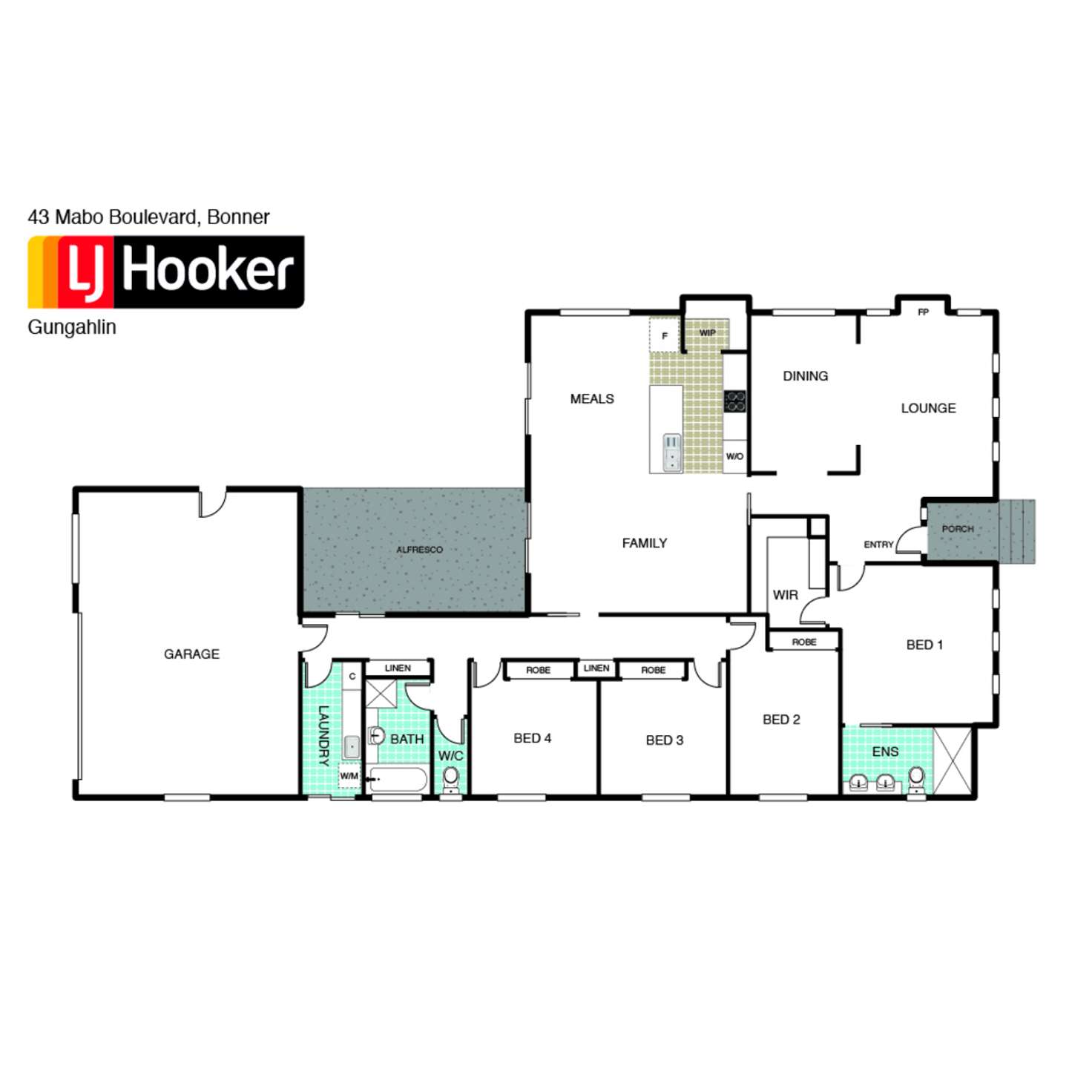 Floorplan of Homely house listing, 43 Mabo Boulevard, Bonner ACT 2914