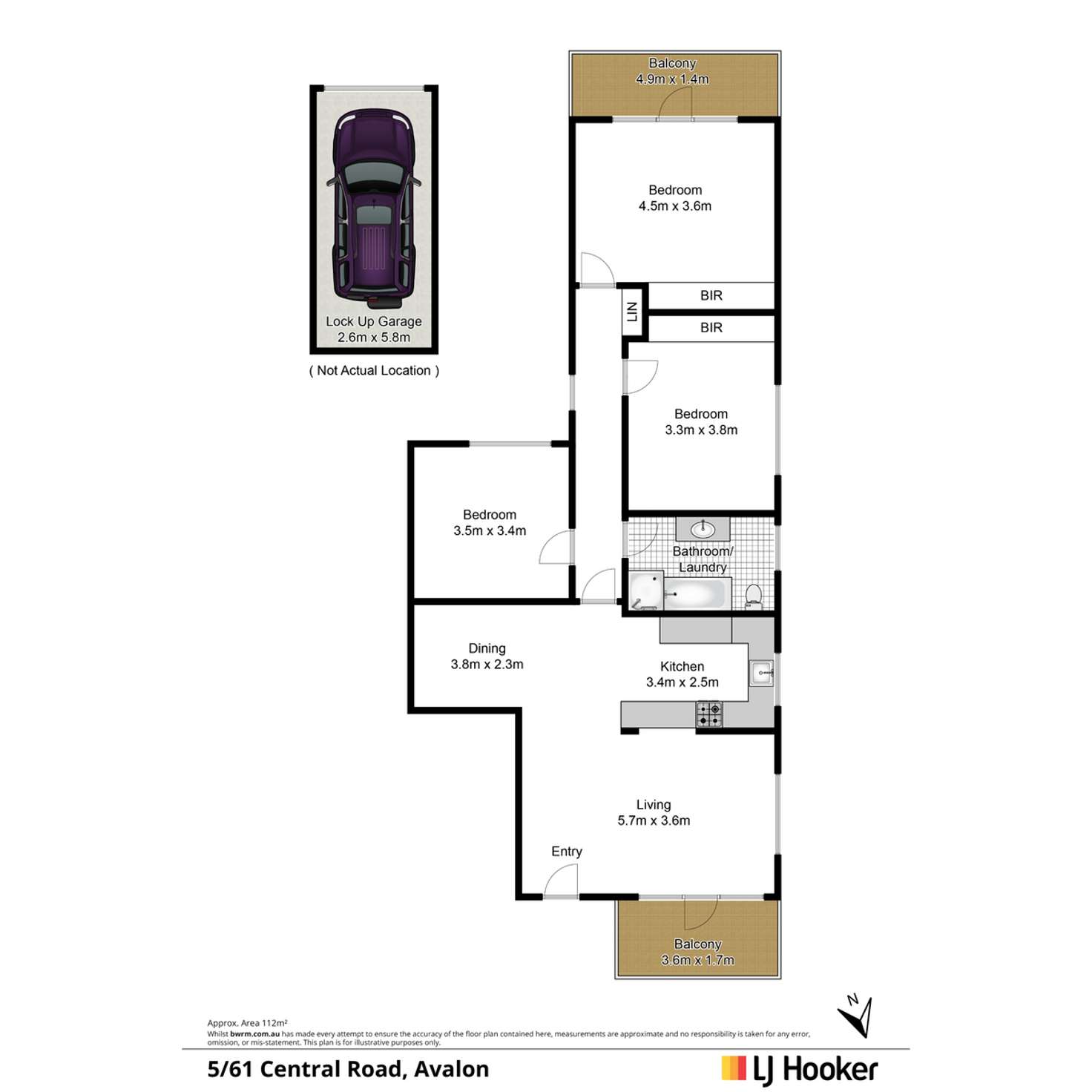 Floorplan of Homely apartment listing, 5/61 Central Road, Avalon NSW 2107