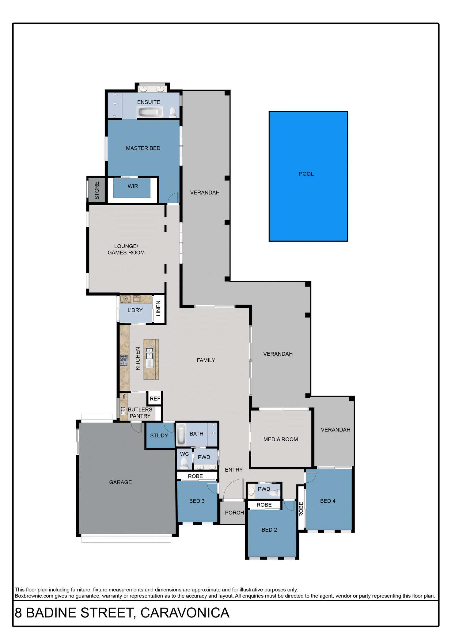 Floorplan of Homely house listing, 8 Badine Street, Caravonica QLD 4878